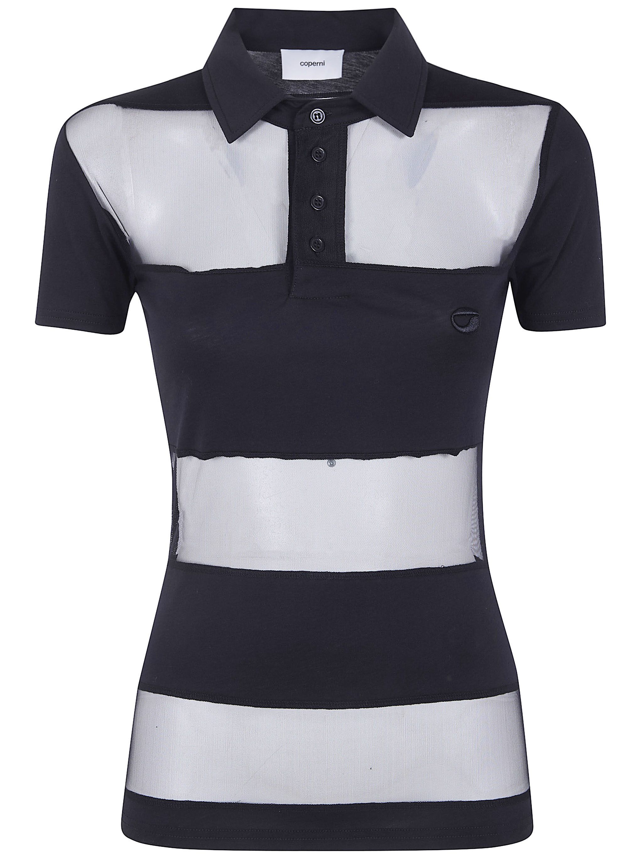 Coperni "STRIPED SHEER" POLO TOP Size XS / US 0-2 / IT 36-38 - 6 Thumbnail