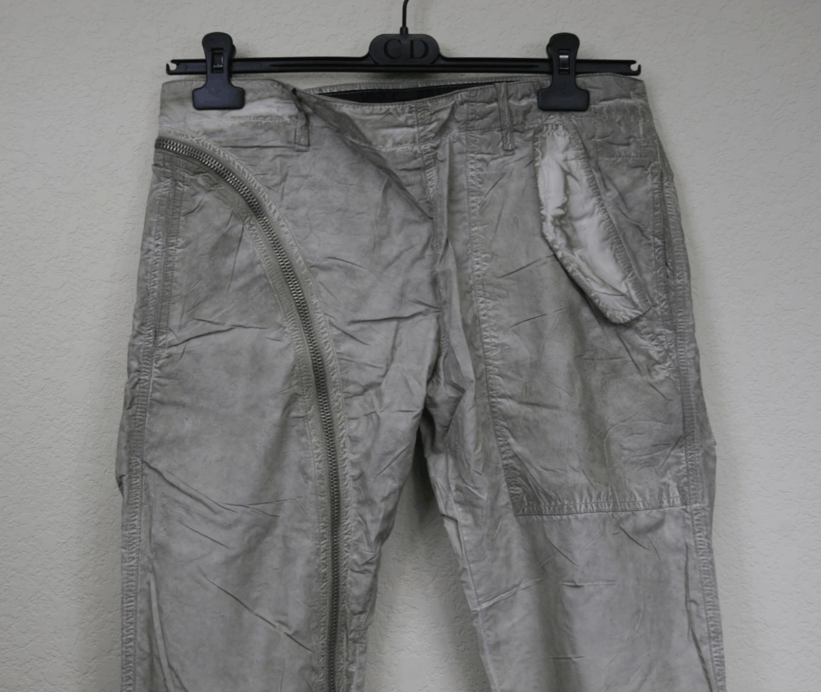 Rick Owens SS09 Rick Owens DRKSHDW Aircut Dirty Poplin Zipper Pants Size US 30 / EU 46 - 5 Thumbnail