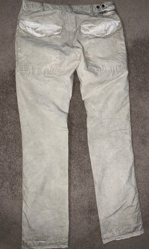 Rick Owens SS09 Rick Owens DRKSHDW Aircut Dirty Poplin Zipper Pants Size US 30 / EU 46 - 2 Thumbnail