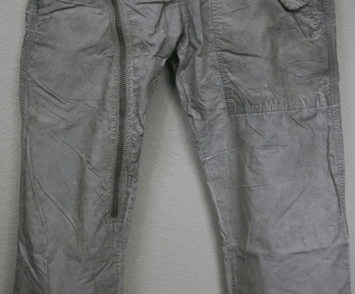 Rick Owens SS09 Rick Owens DRKSHDW Aircut Dirty Poplin Zipper Pants Size US 30 / EU 46 - 7 Thumbnail
