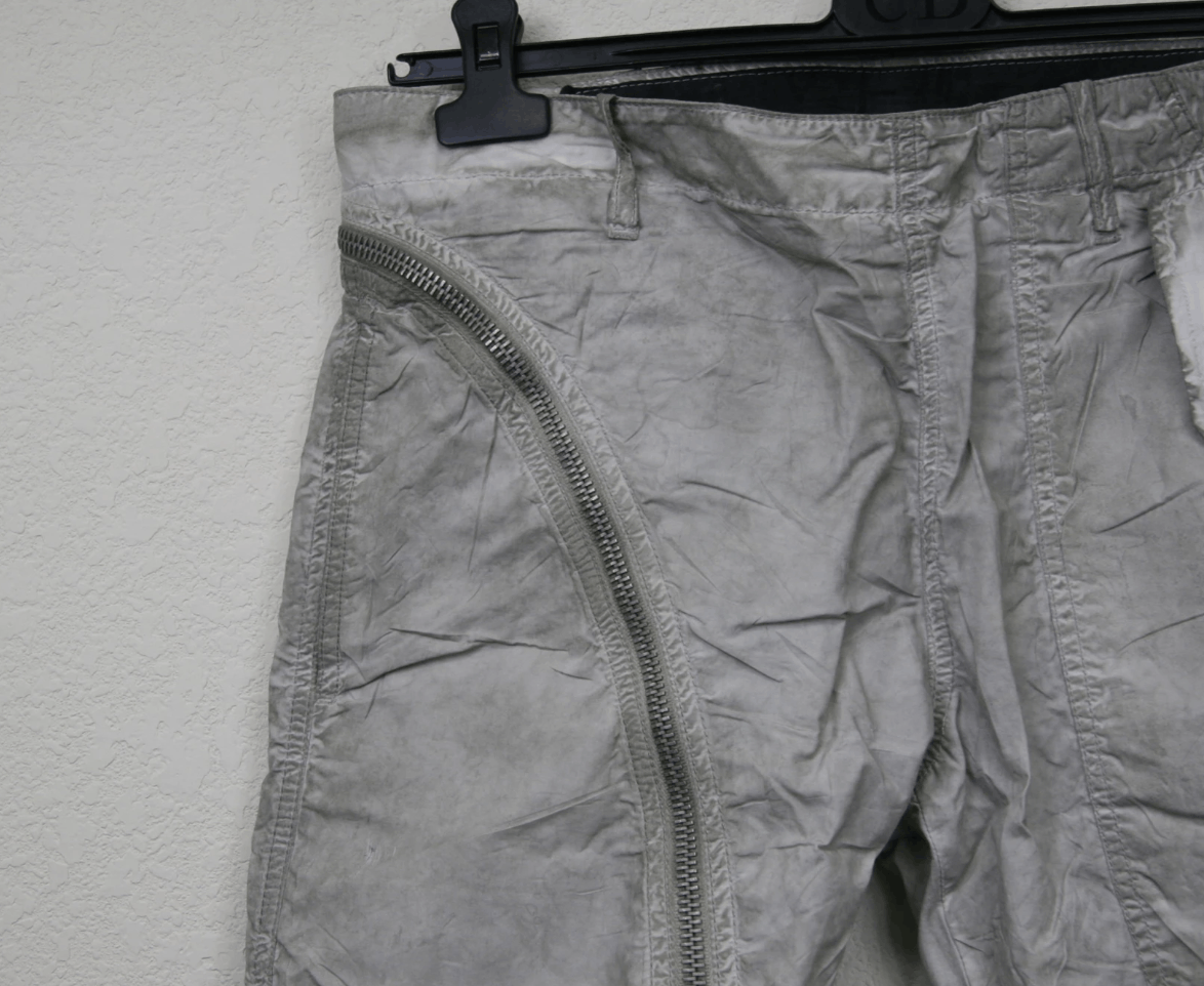 Rick Owens SS09 Rick Owens DRKSHDW Aircut Dirty Poplin Zipper Pants Size US 30 / EU 46 - 4 Thumbnail