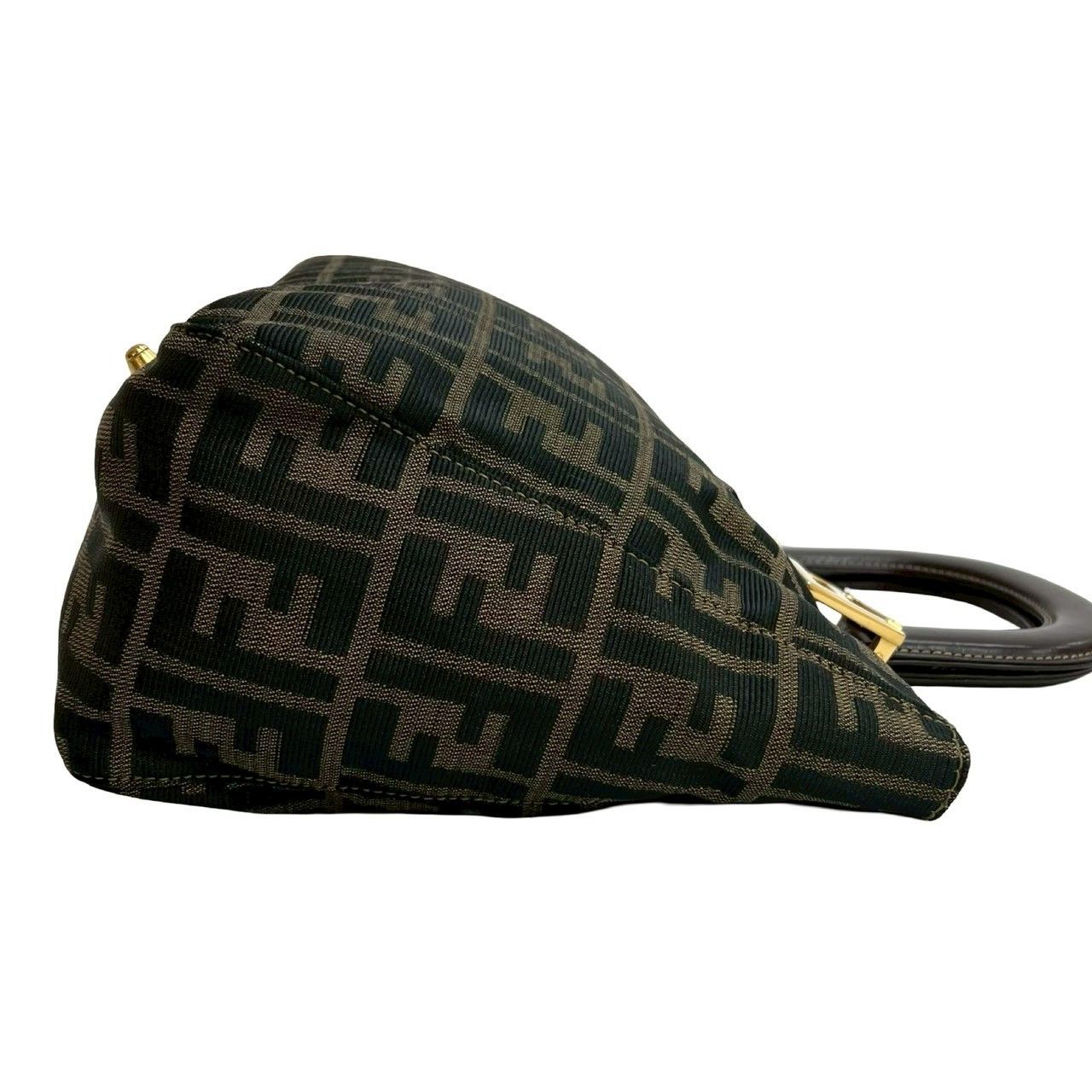 Fendi Fendi Fendi Zucca Canvas Leather Handbag Textile Handbag DUTY FREE for USA Size ONE SIZE - 7 Thumbnail