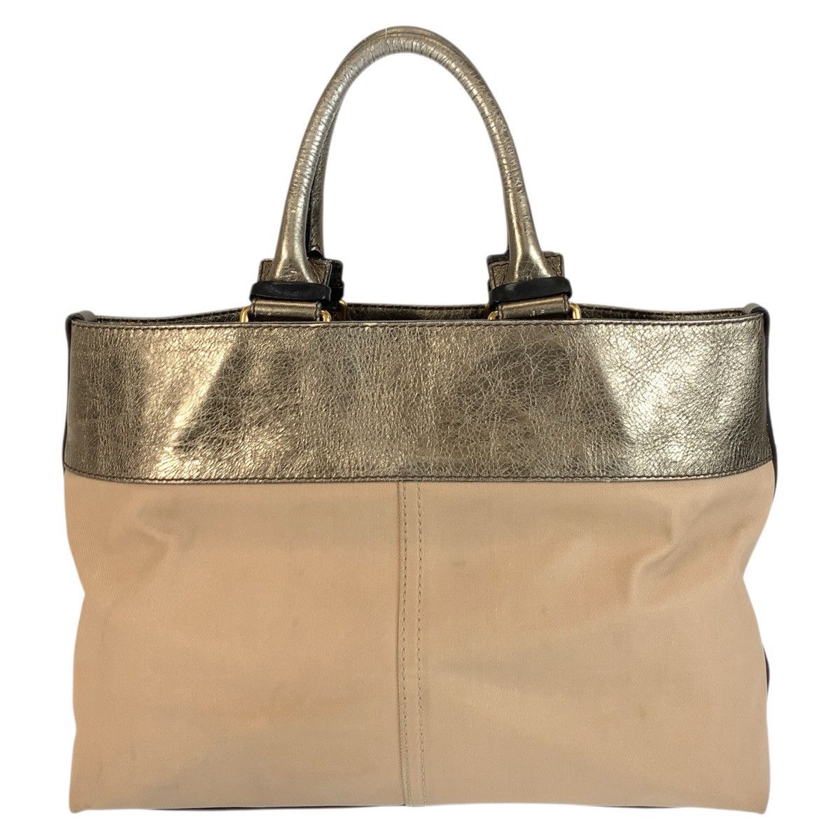 Chloe Chloe Chloe Canvas Leather Tote Bag Textile Tote Bag DUTY FREE for USA Size ONE SIZE - 2 Thumbnail