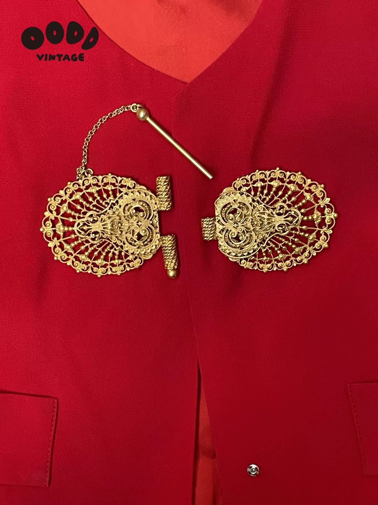 Gianfranco Ferre Gianfranco Ferré Red Vest with Metal Closure Size S / US 4 / IT 40 - 3 Thumbnail