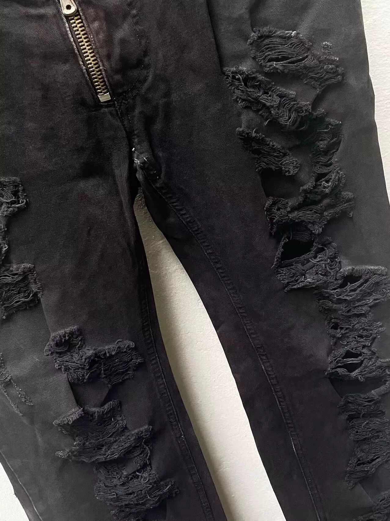 Dolce & Gabbana Dolce & Gabbana Distressed Black Jeans Size 28" / US 6 / IT 42 - 3 Thumbnail