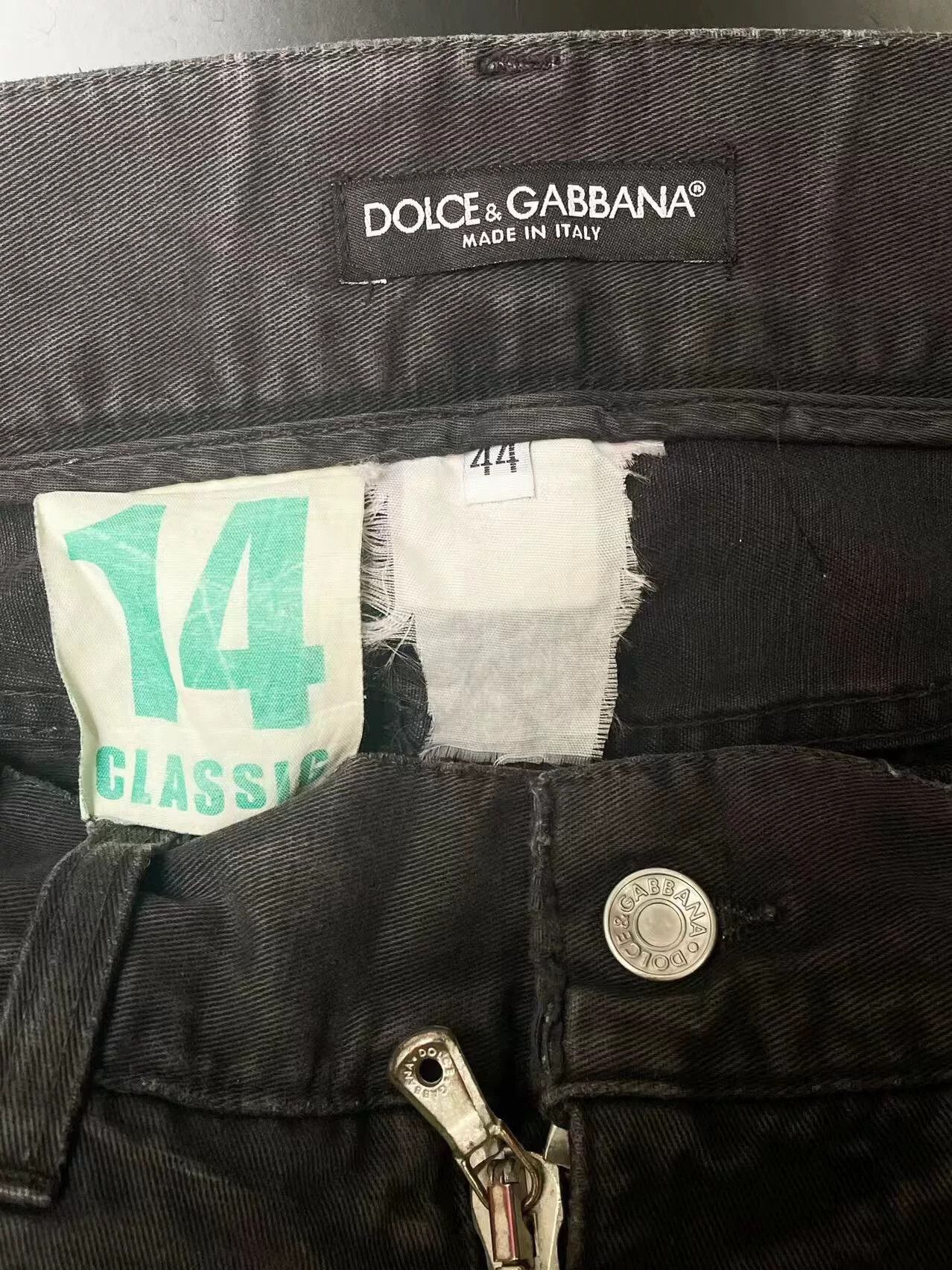 Dolce & Gabbana Dolce & Gabbana Distressed Black Jeans Size 28" / US 6 / IT 42 - 8 Thumbnail