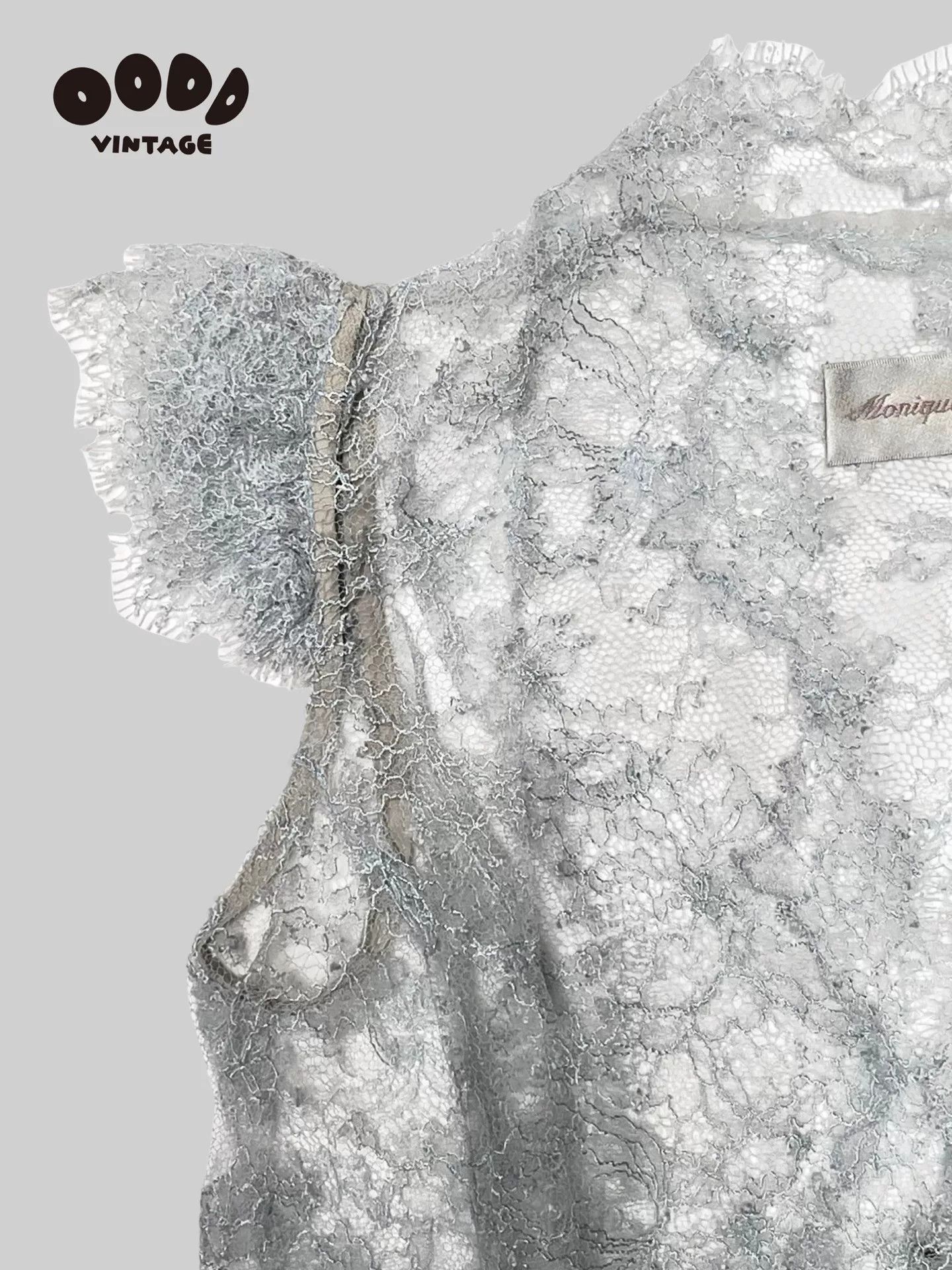 Monique Lhuillier White Lace Fringe Vest Top Size S / US 4 / IT 40 - 4 Thumbnail