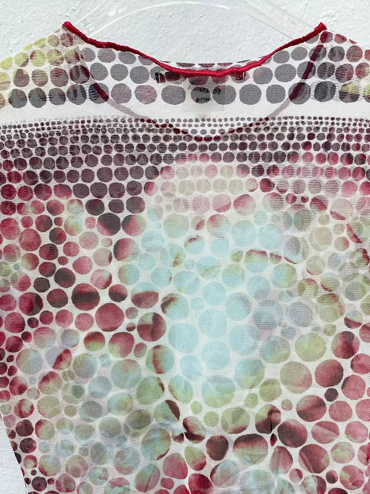 Jean Paul Gaultier Jean Paul Gaultier Psychedelic Dot Mesh Tee Size S / US 4 / IT 40 - 8 Thumbnail