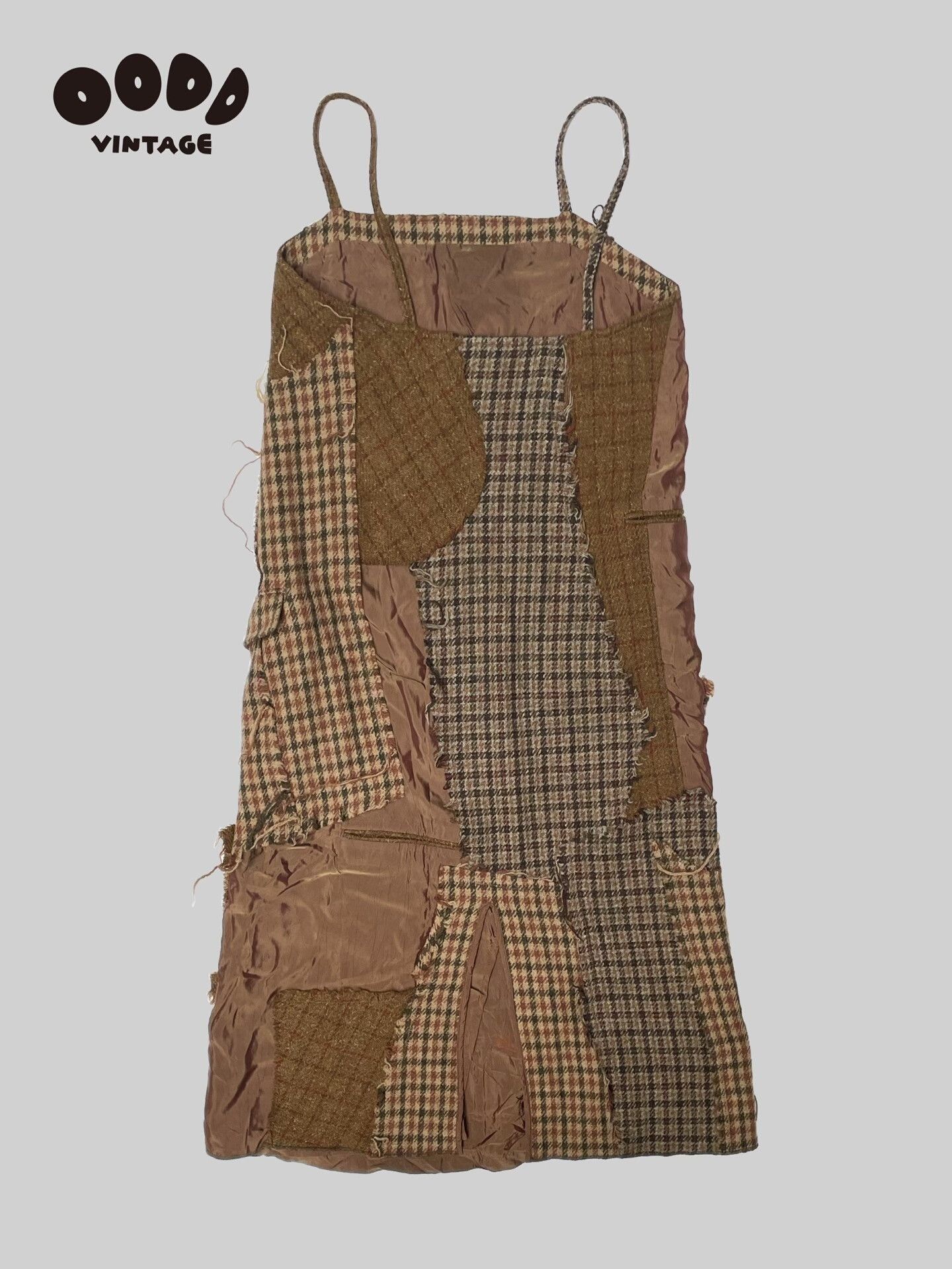Junya Watanabe Vintage Wool Patchwork Dress by Junya Watanabe Size S / US 4 / IT 40 - 4 Thumbnail