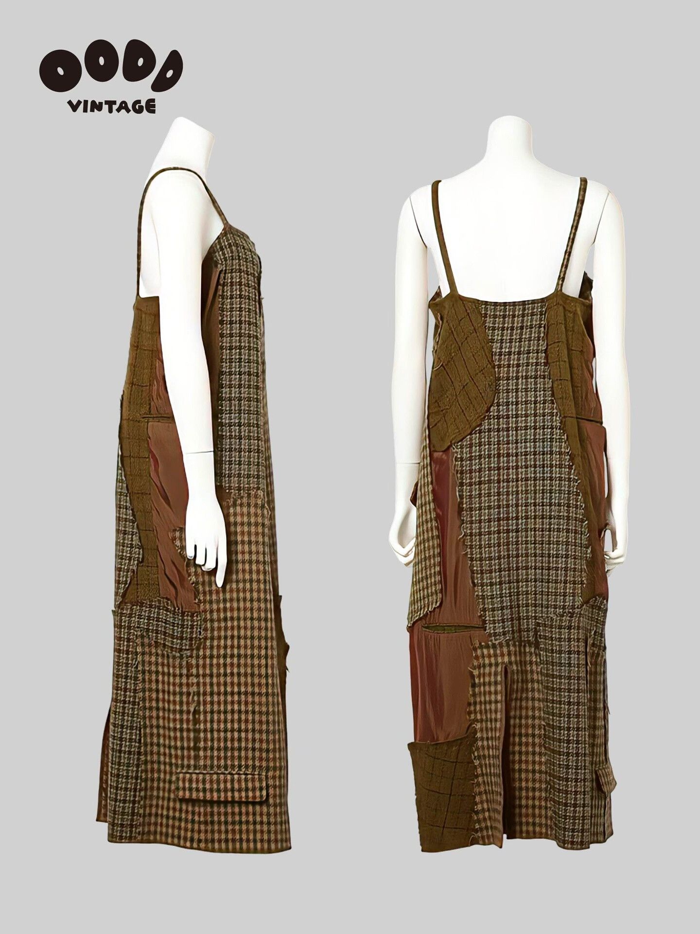 Junya Watanabe Vintage Wool Patchwork Dress by Junya Watanabe Size S / US 4 / IT 40 - 2 Thumbnail