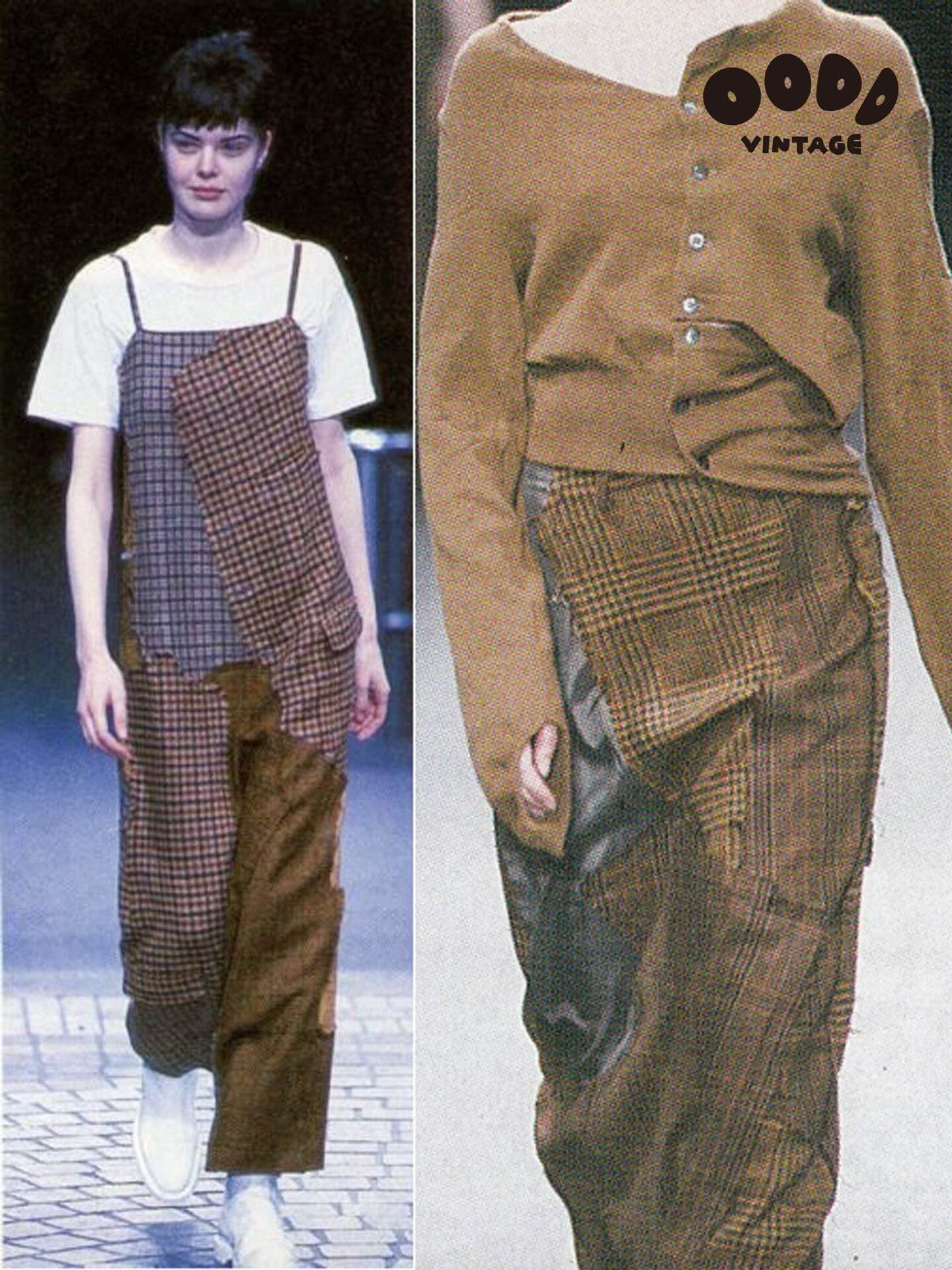 Junya Watanabe Vintage Wool Patchwork Dress by Junya Watanabe Size S / US 4 / IT 40 - 9 Thumbnail