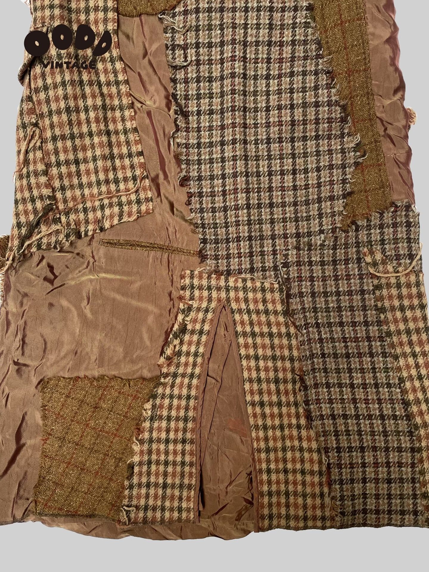 Junya Watanabe Vintage Wool Patchwork Dress by Junya Watanabe Size S / US 4 / IT 40 - 5 Thumbnail