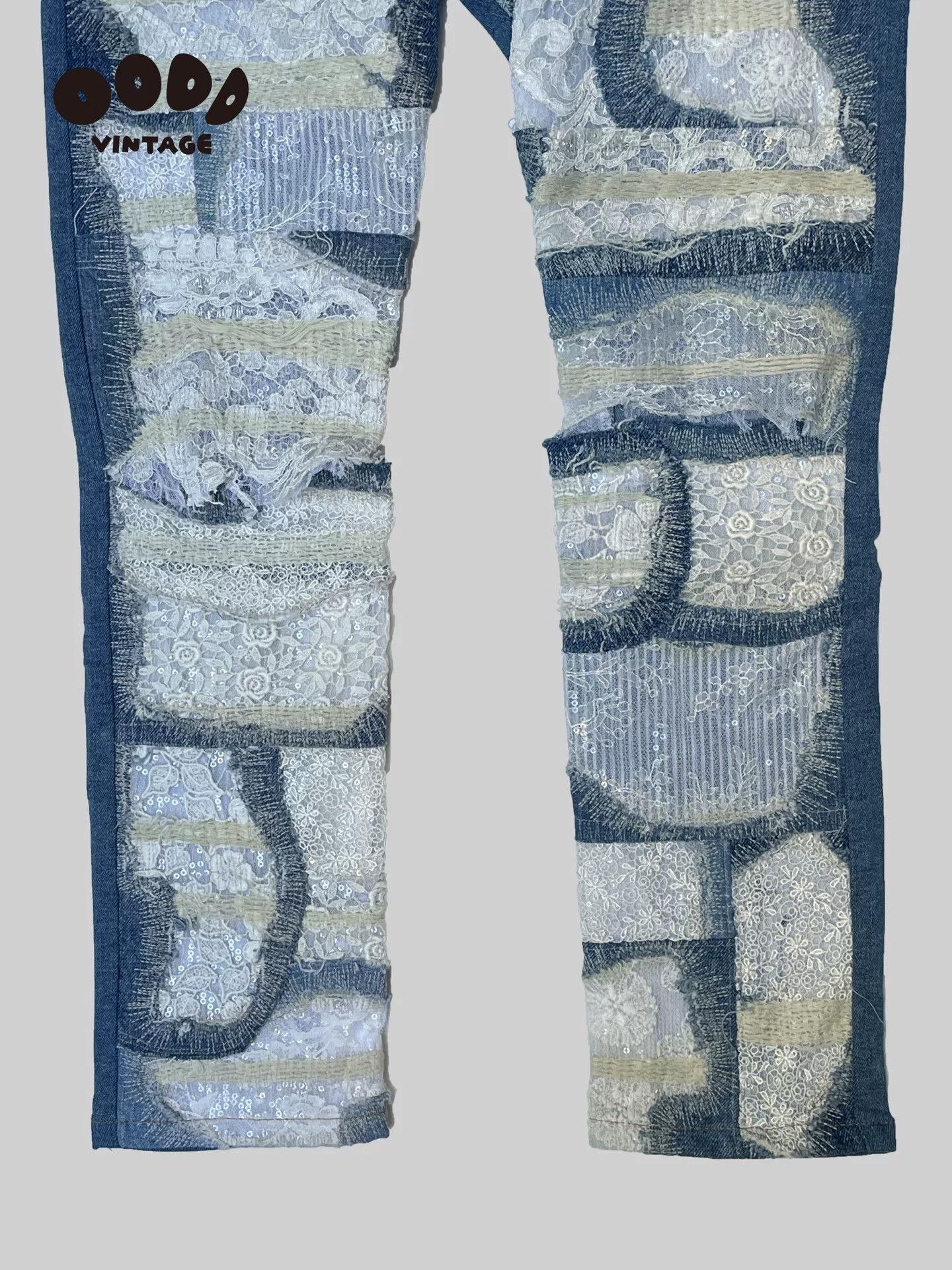 Junya Watanabe Junya Watanabe Lace Patchwork Jeans Size 28" / US 6 / IT 42 - 5 Thumbnail