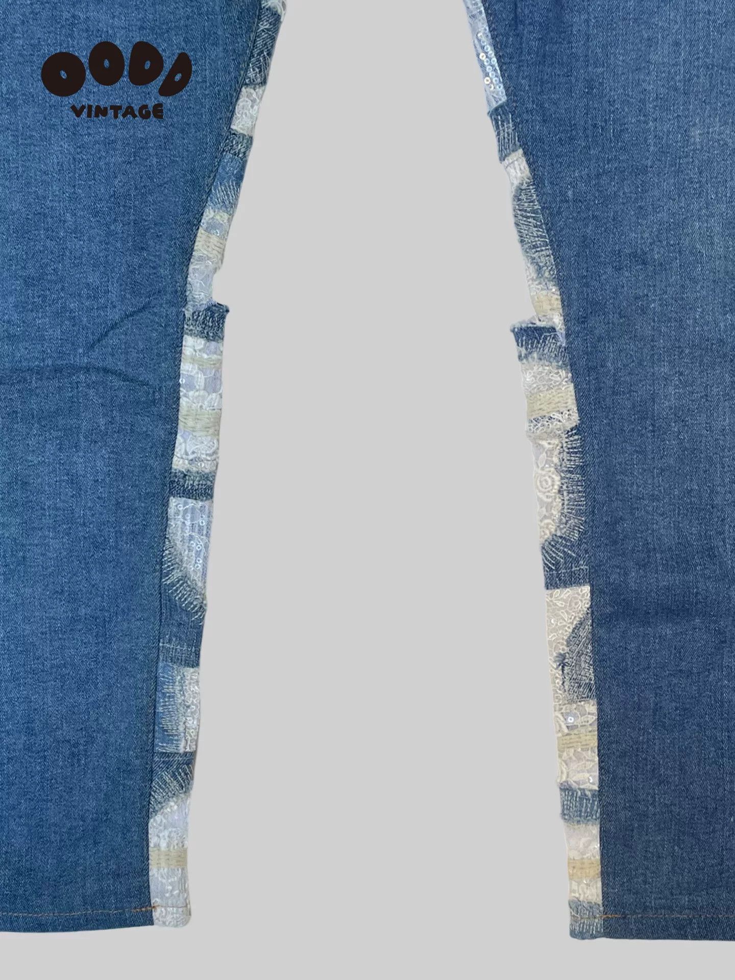 Junya Watanabe Junya Watanabe Lace Patchwork Jeans Size 28" / US 6 / IT 42 - 7 Thumbnail
