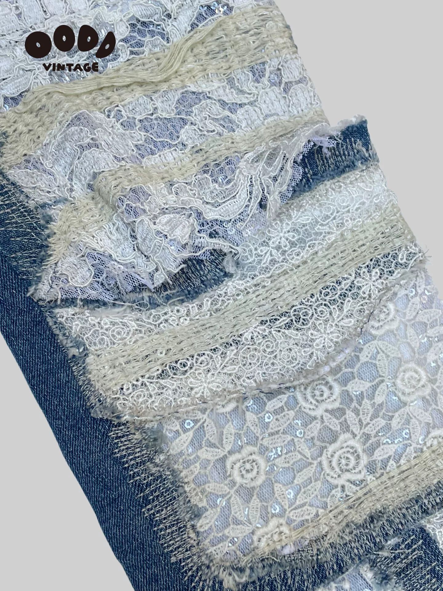 Junya Watanabe Junya Watanabe Lace Patchwork Jeans Size 28" / US 6 / IT 42 - 8 Thumbnail