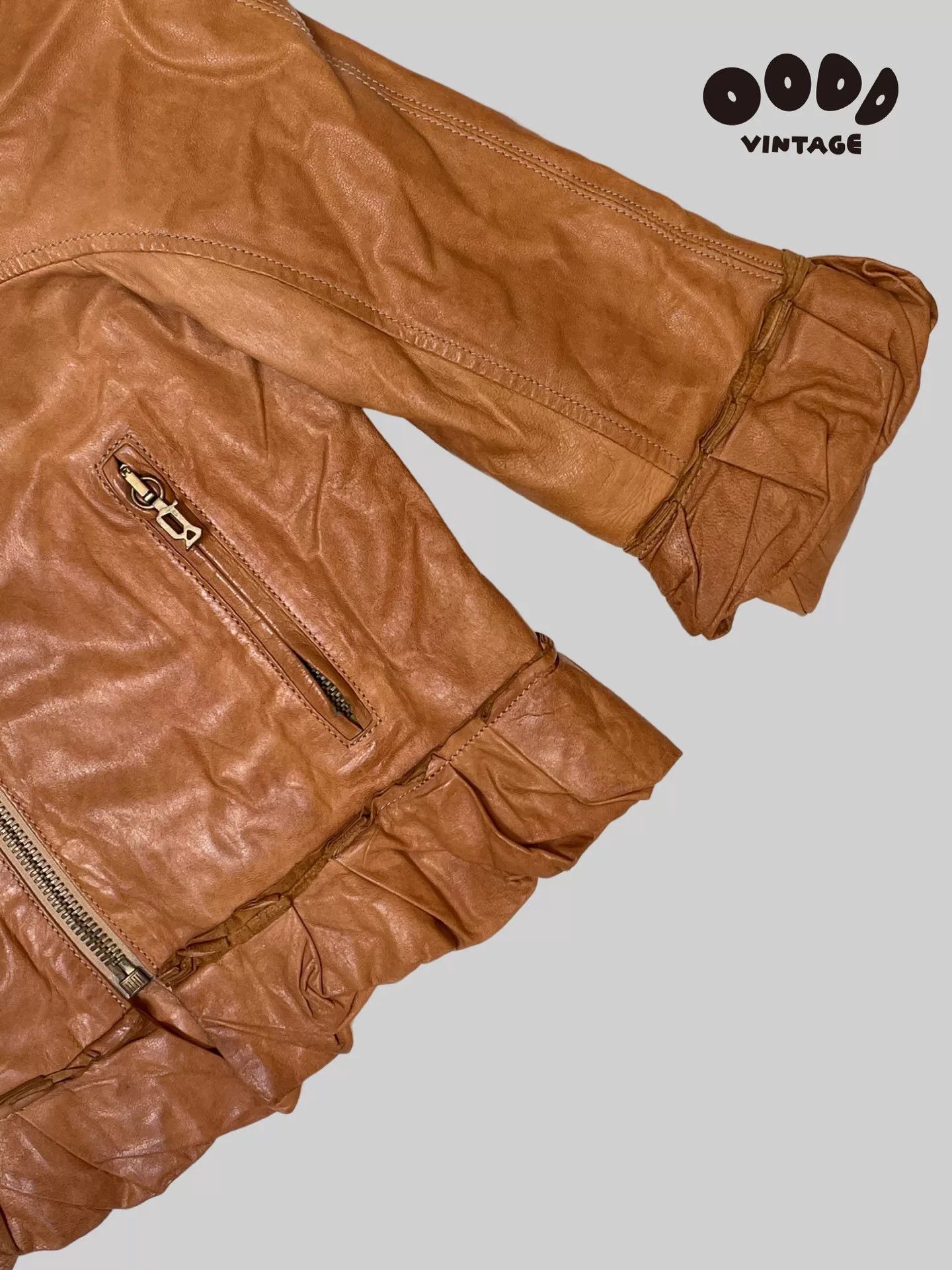 John Galliano John Galliano Ruffled Leather Jacket Size M / US 6-8 / IT 42-44 - 6 Thumbnail