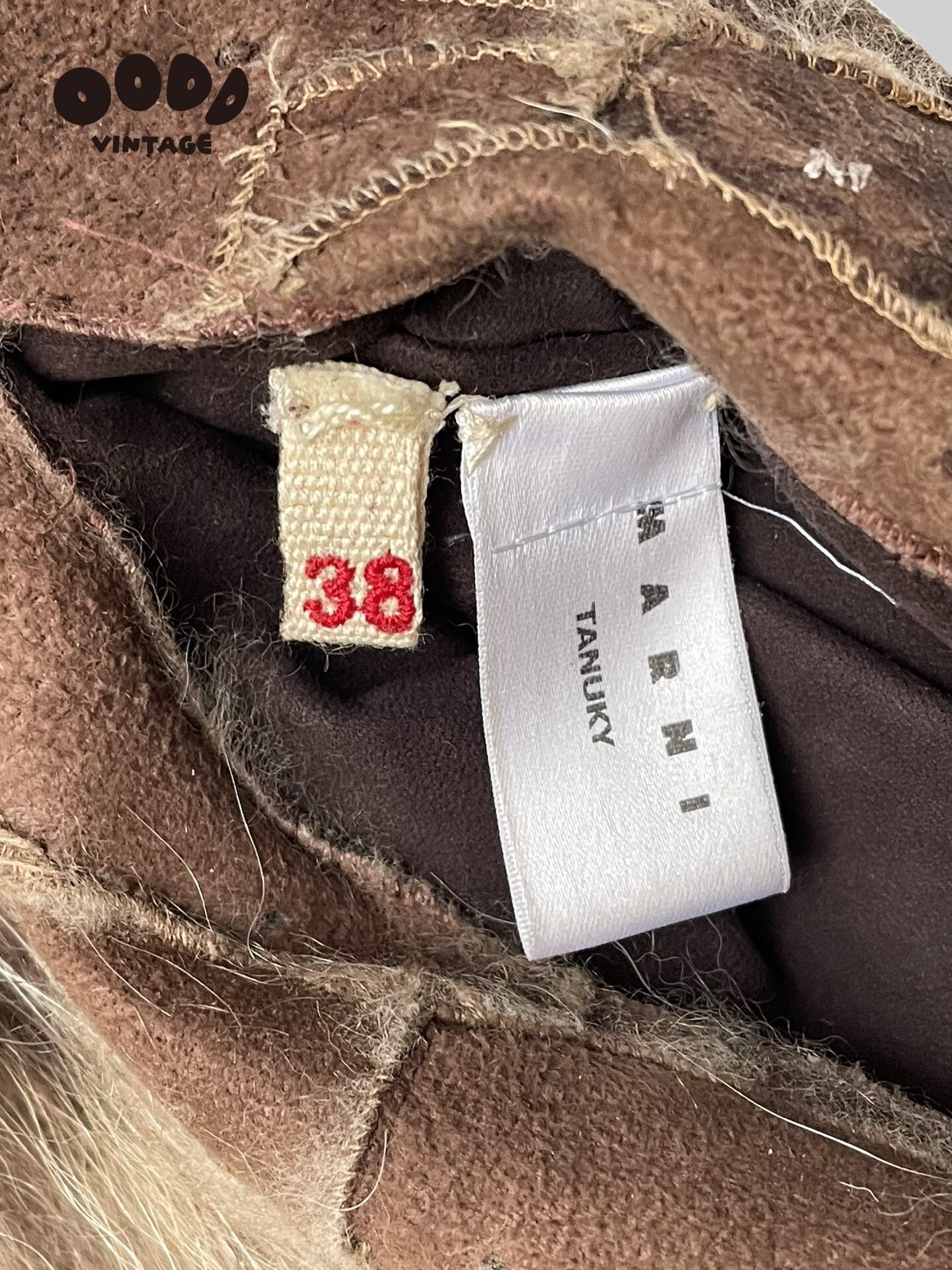 Marni Marni Tanuki Fur Patchwork Jacket Size M / US 6-8 / IT 42-44 - 8 Thumbnail