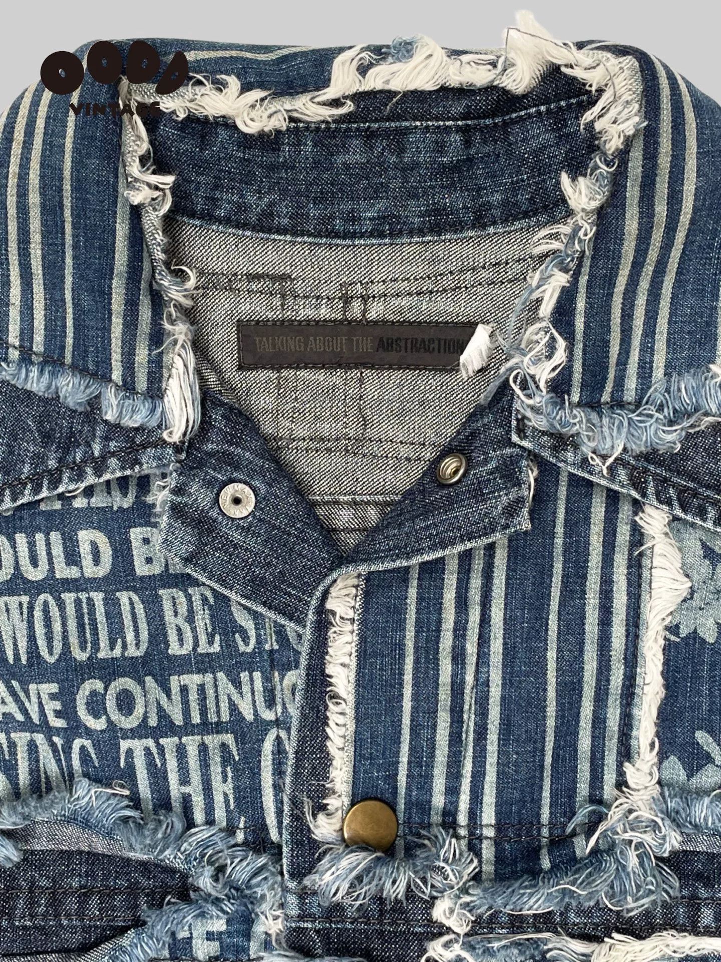 TALKING ABOUT THE ABSTRACTION Destructed Patchwork Denim Vest Size US M / EU 48-50 / 2 - 4 Thumbnail