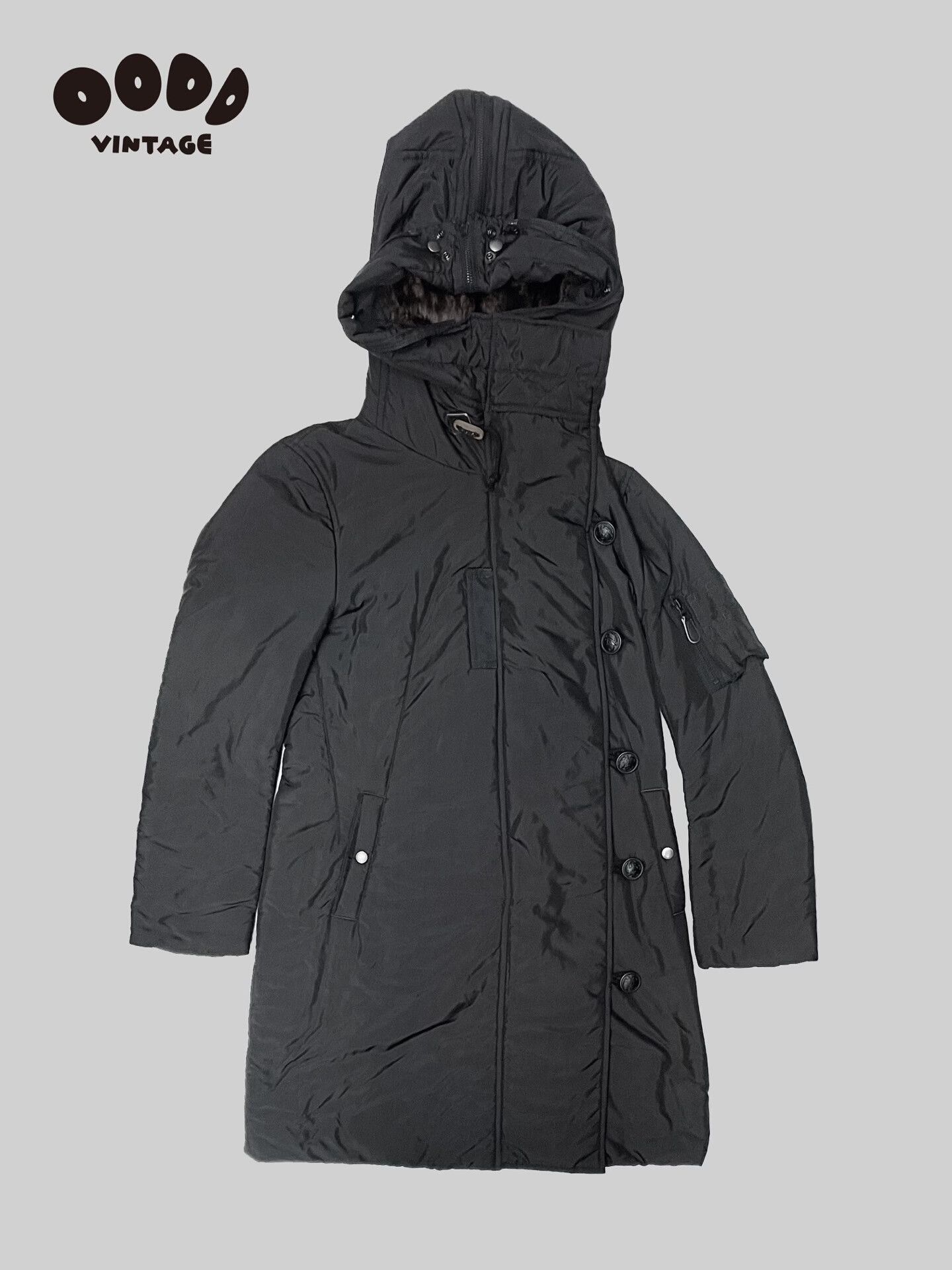 Issey Miyake Issey Miyake Black Fur Hooded Parka Size M / US 6-8 / IT 42-44 - 2 Thumbnail