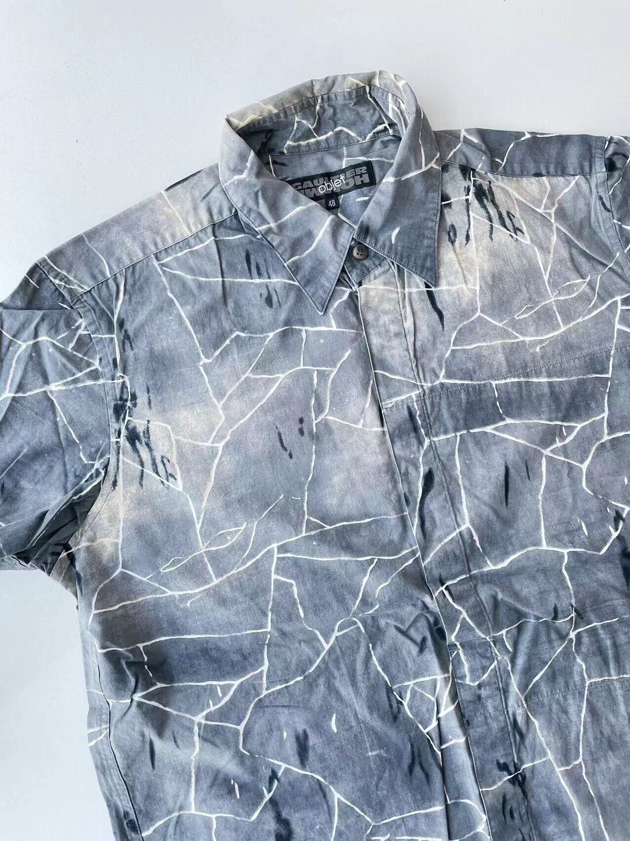 Gaultier Homme Objet Jean Paul Gaultier Lightning Pattern Shirt Size US M / EU 48-50 / 2 - 3 Thumbnail