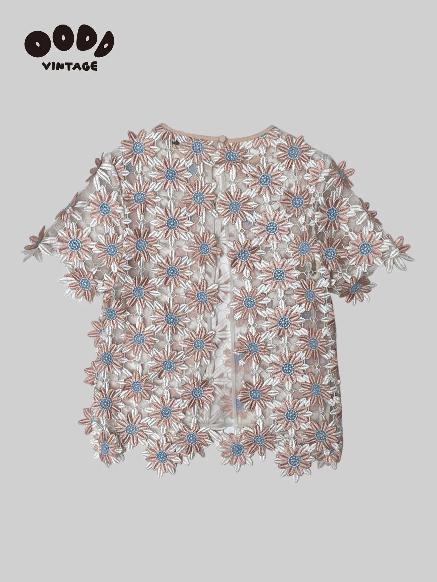 Self-Portrait Self-Portrait Floral Embroidered Top Size S / US 4 / IT 40 - 2 Thumbnail