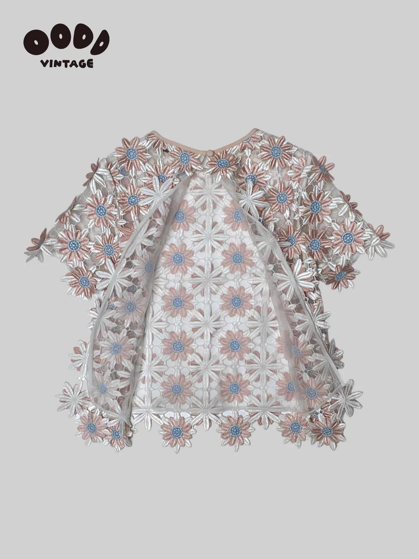 Self-Portrait Self-Portrait Floral Embroidered Top Size S / US 4 / IT 40 - 3 Thumbnail