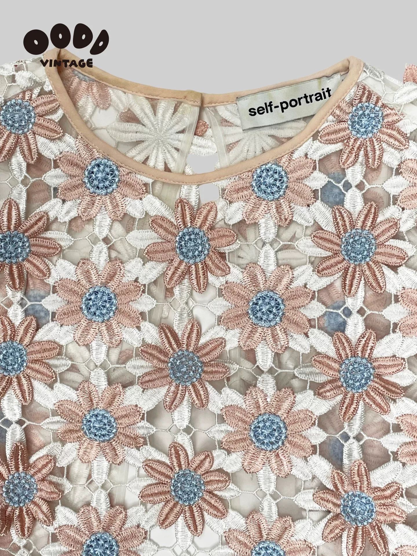 Self-Portrait Self-Portrait Floral Embroidered Top Size S / US 4 / IT 40 - 4 Thumbnail