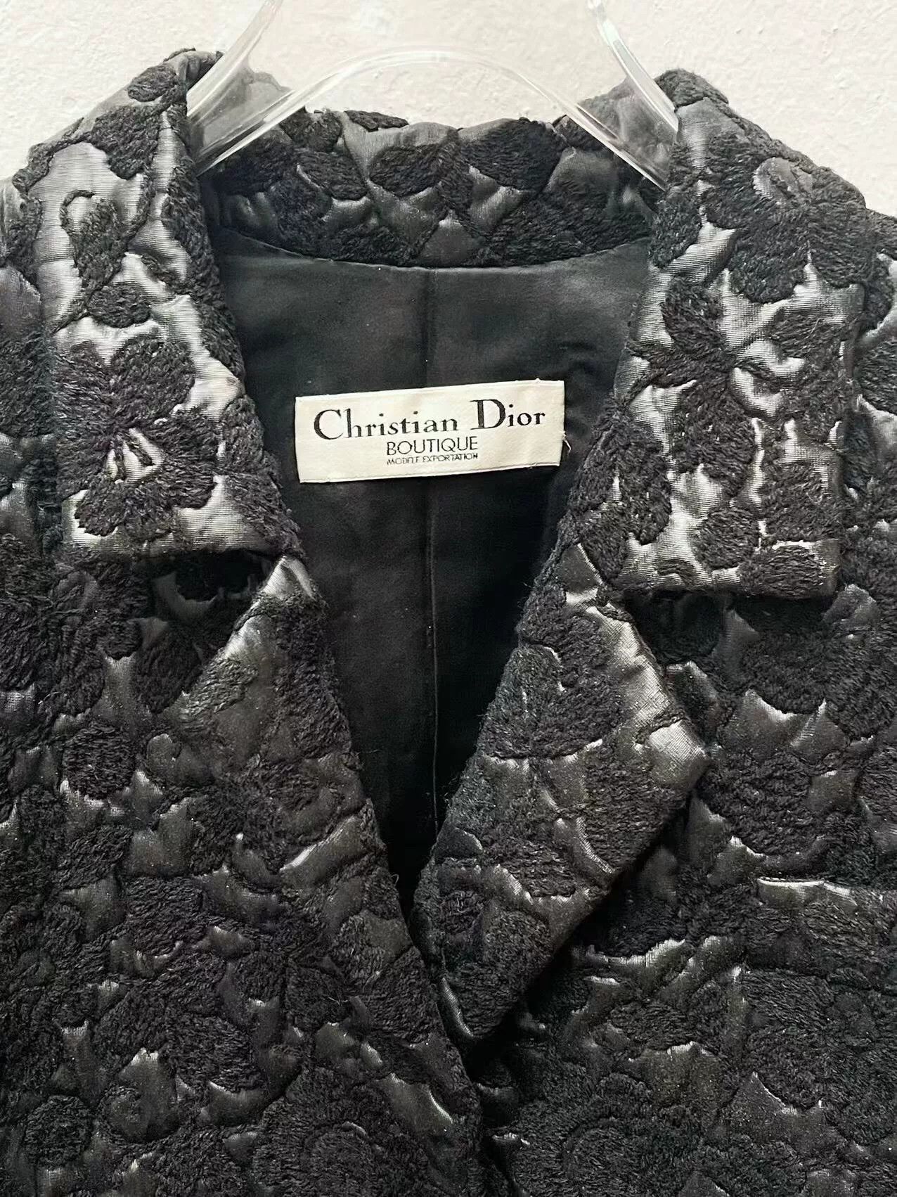 Dior Vintage Christian Dior Floral Embroidered Jacket Size M / US 6-8 / IT 42-44 - 3 Thumbnail