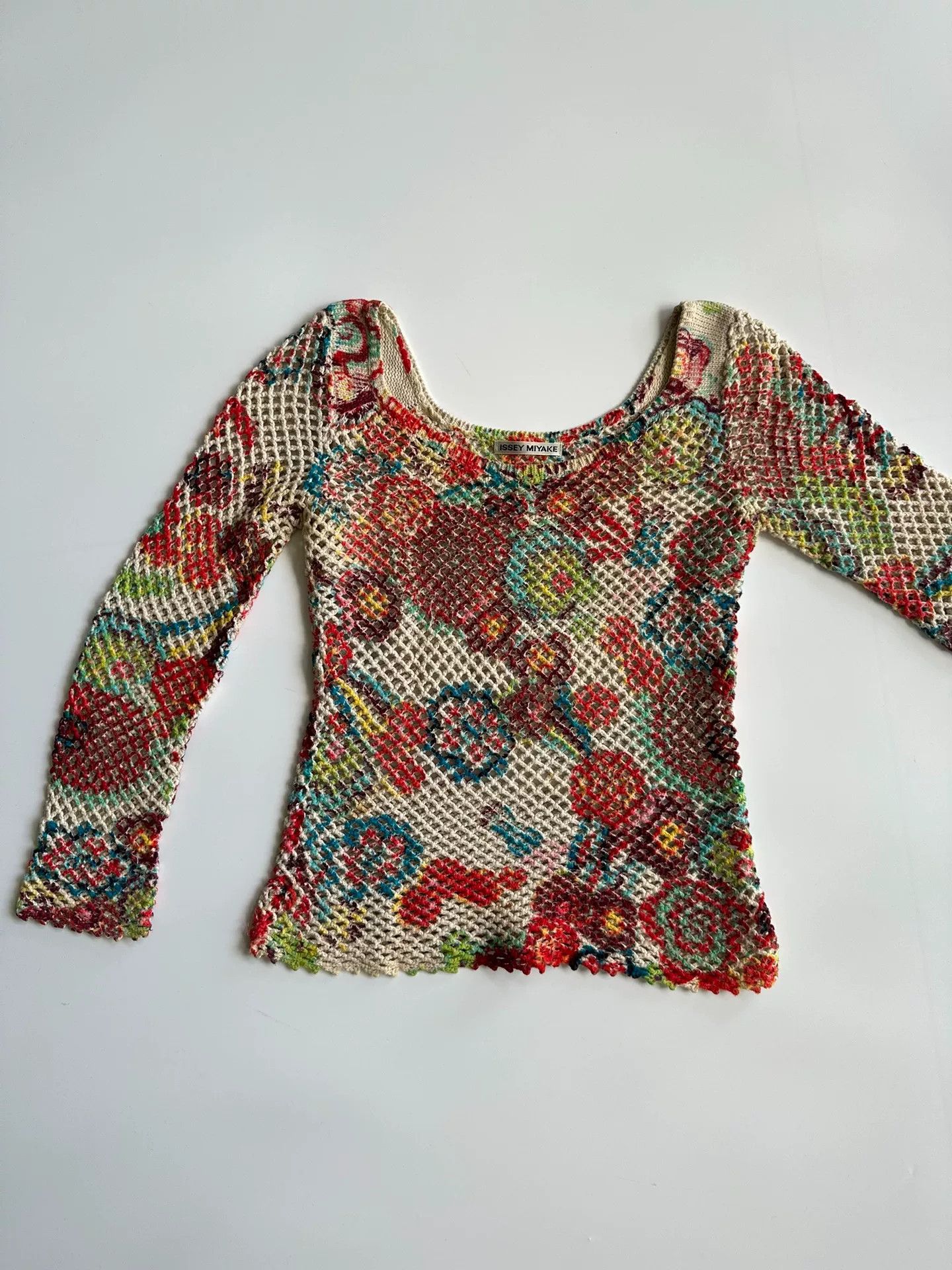 Issey Miyake Issey Miyake Colorful Knit Sweater Size S / US 4 / IT 40 - 4 Thumbnail