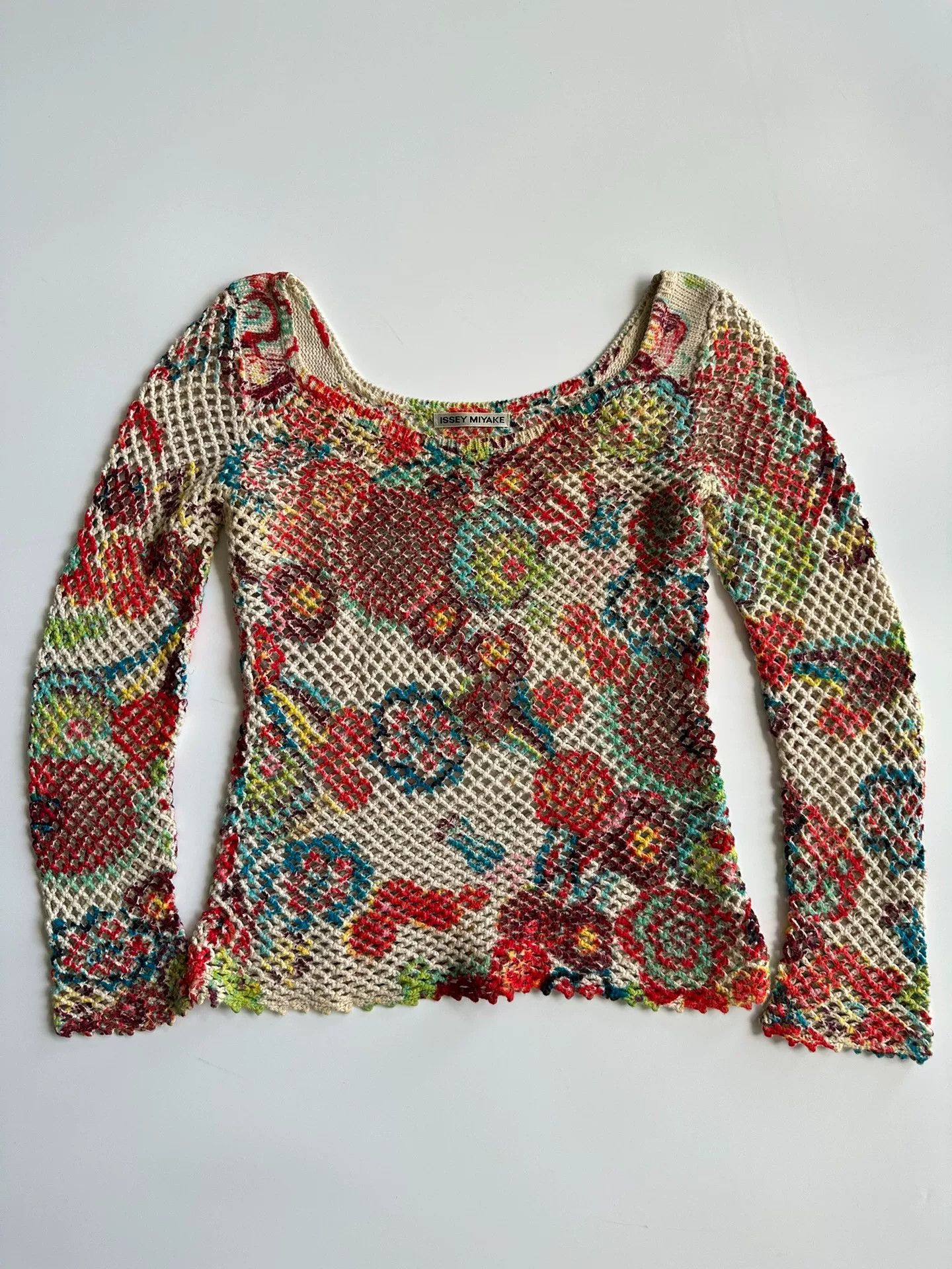 Issey Miyake Issey Miyake Colorful Knit Sweater Size S / US 4 / IT 40 - 5 Thumbnail