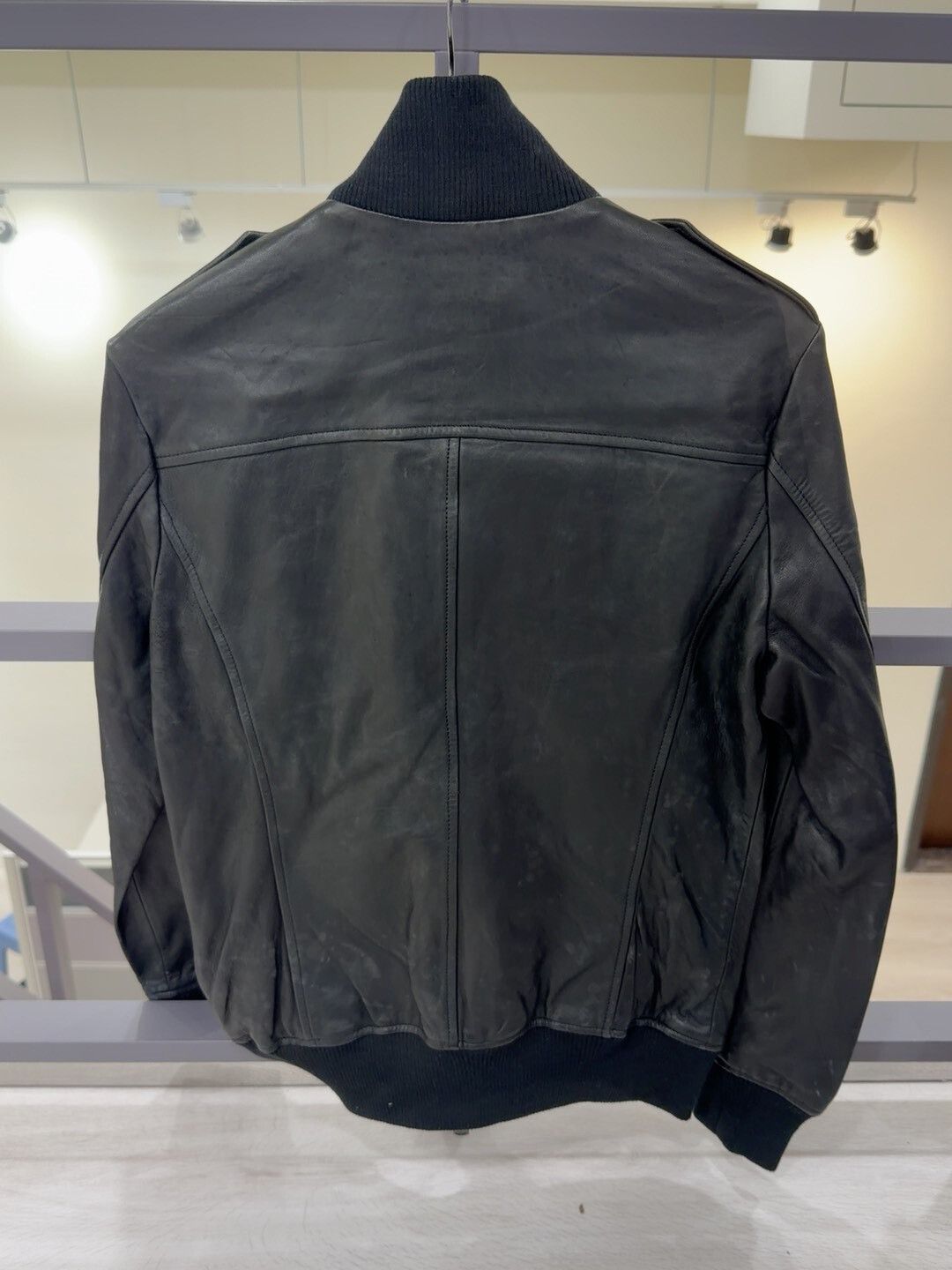 Japanese Brand Men's Black Leather Jacket Size L Size US M / EU 48-50 / 2 - 2 Thumbnail