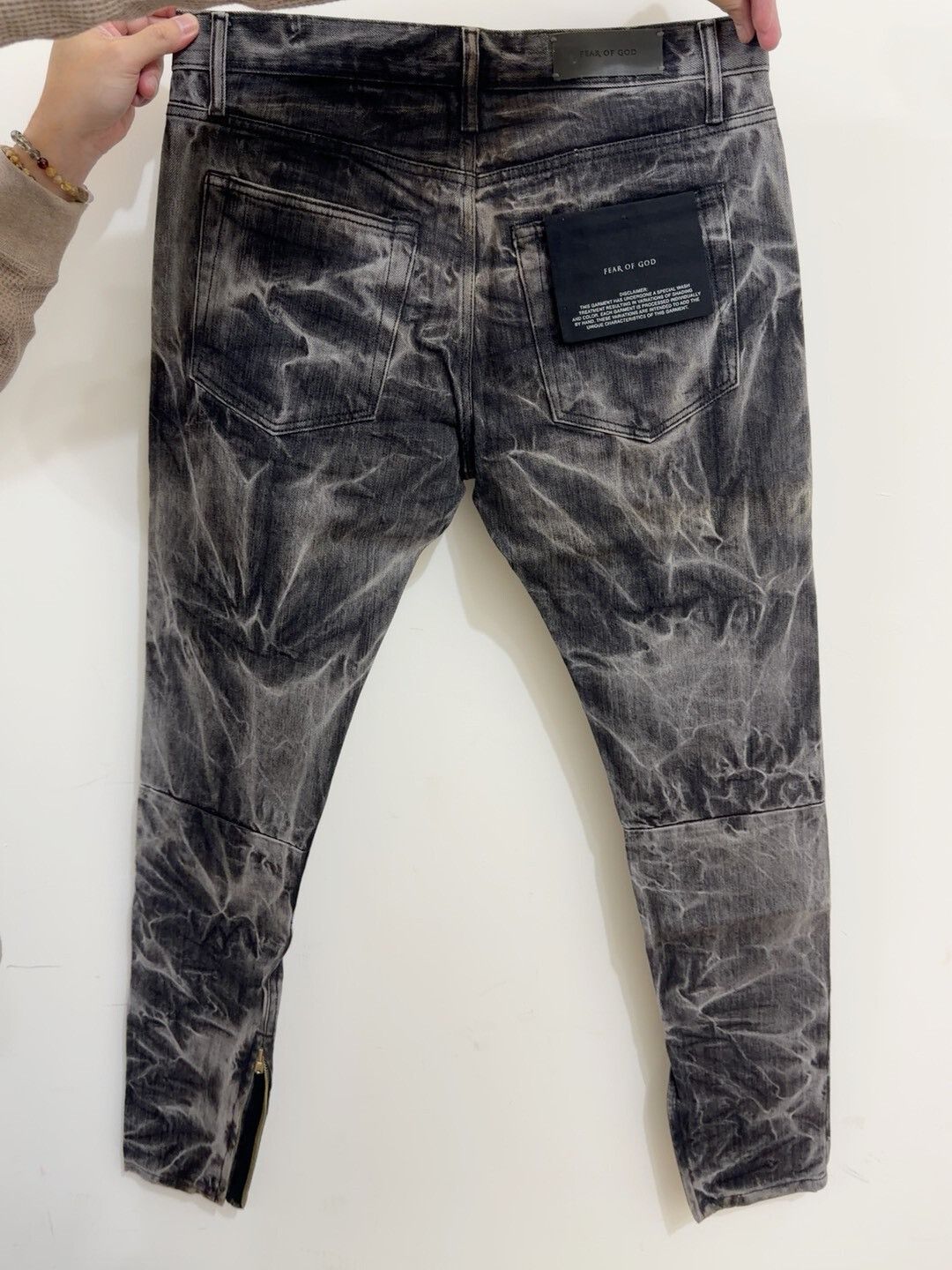 Fear of God Fear of God Black Wave Denim Pants Size US 32 / EU 48 - 2 Thumbnail