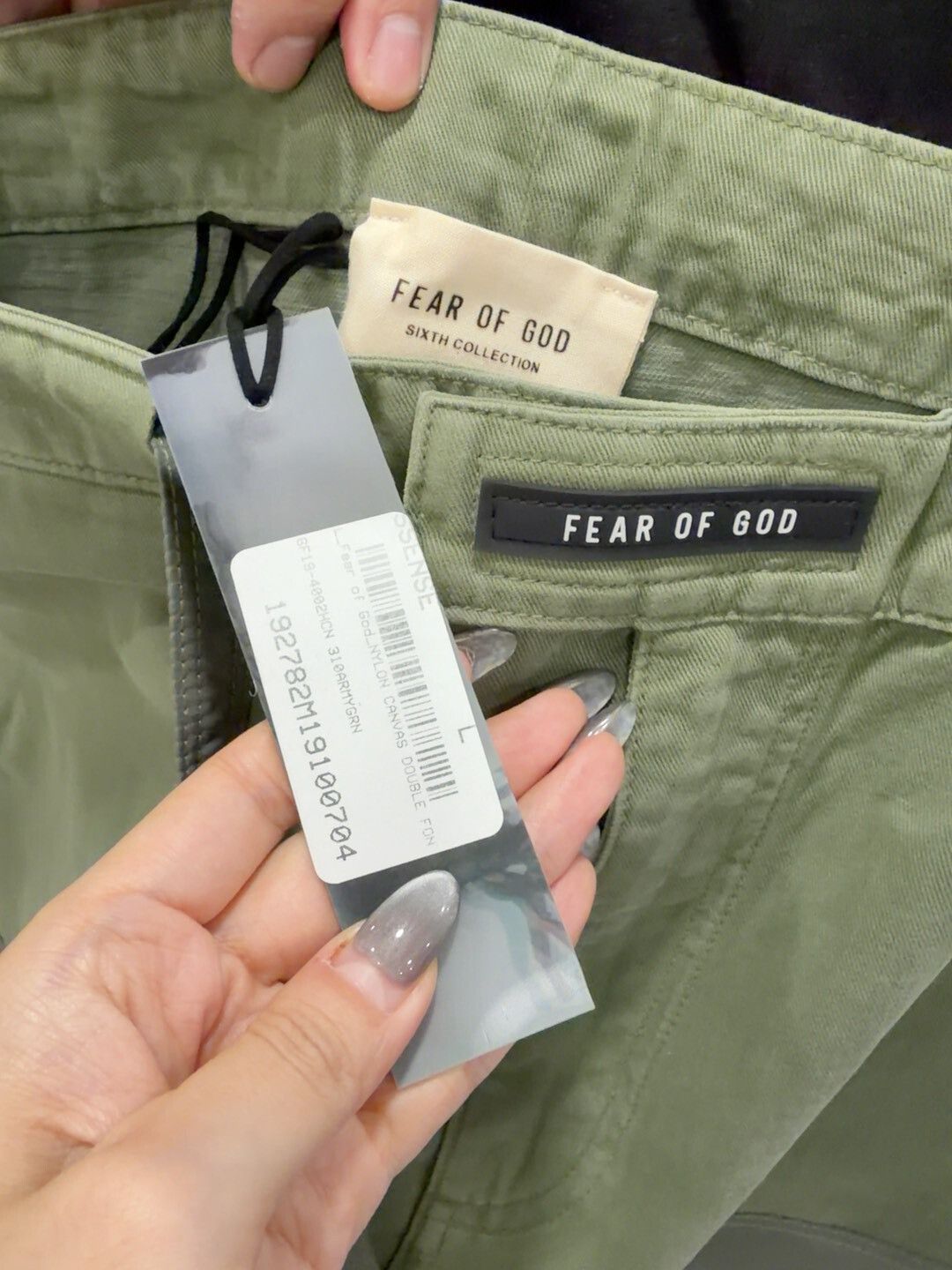 Fear of God Fear of God Cargo Pants in Green Size US 31 - 3 Thumbnail