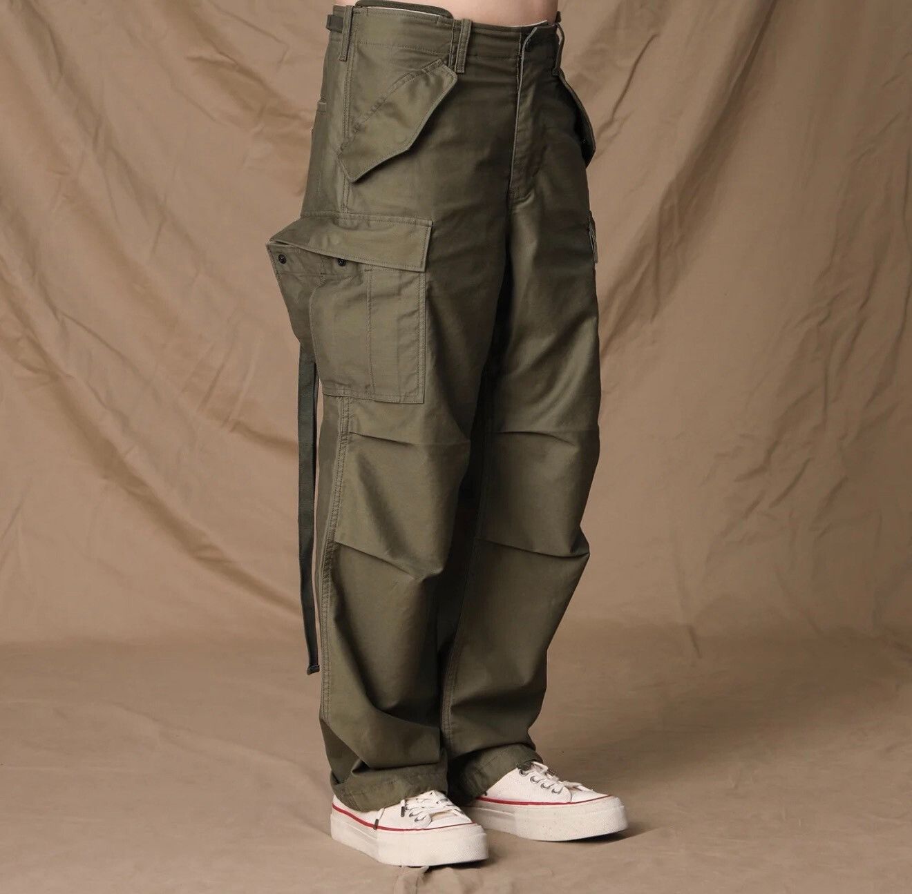 Japanese Brand Classic M65 Style Cargo Pants for Men Size US 30 / EU 46 - 5 Thumbnail