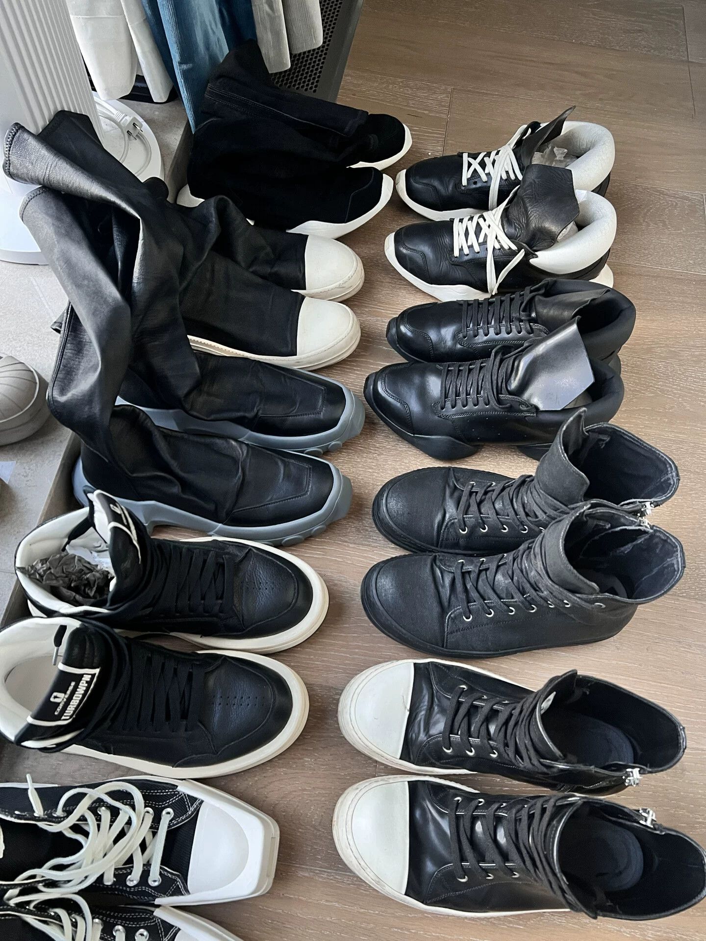 Rick Owens Drkshdw Rick Owens Black Socks Boots Size US 9 / EU 42 - 2 Thumbnail