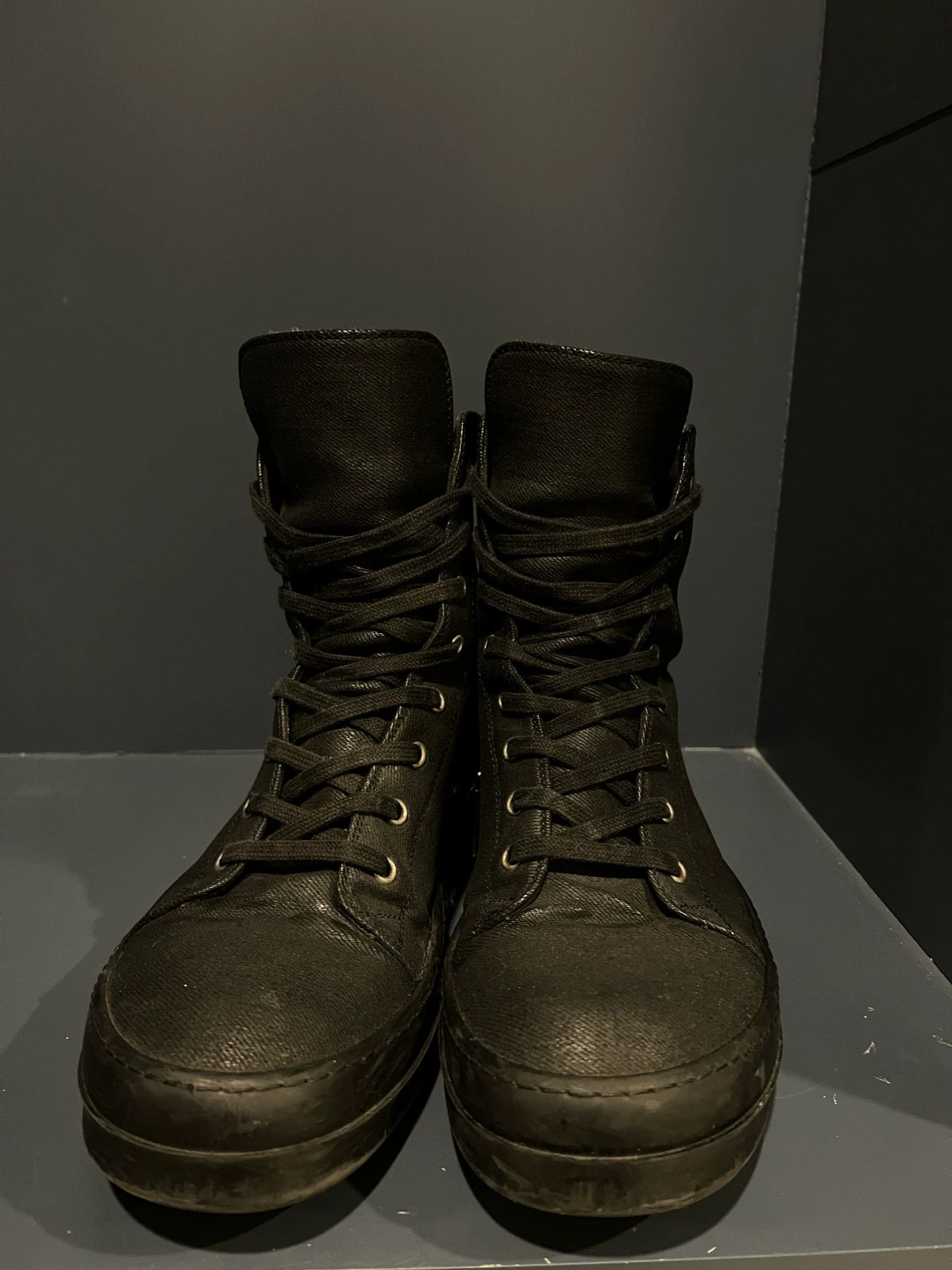 Rick Owens Drkshdw Rick Owens DRKSHDW Canvas Boots Size 42 Size US 9 / EU 42 - 2 Thumbnail