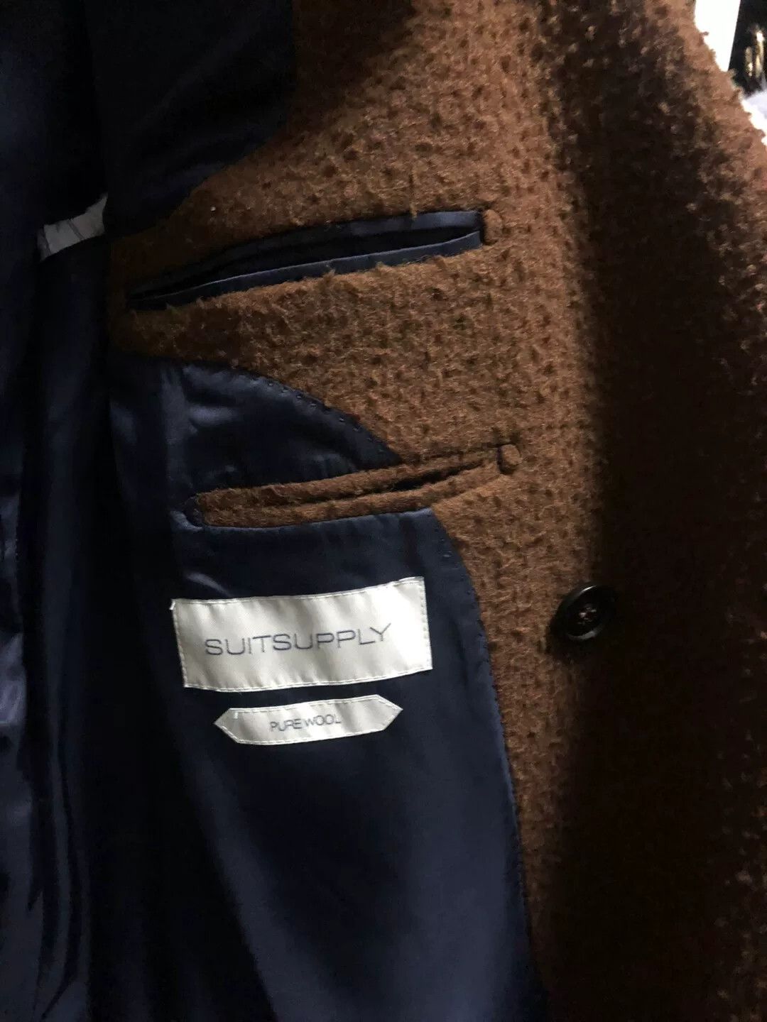 Suitsupply Italian Brown Wool Overcoat by Suitsupply Size US S / EU 44-46 / 1 - 3 Thumbnail