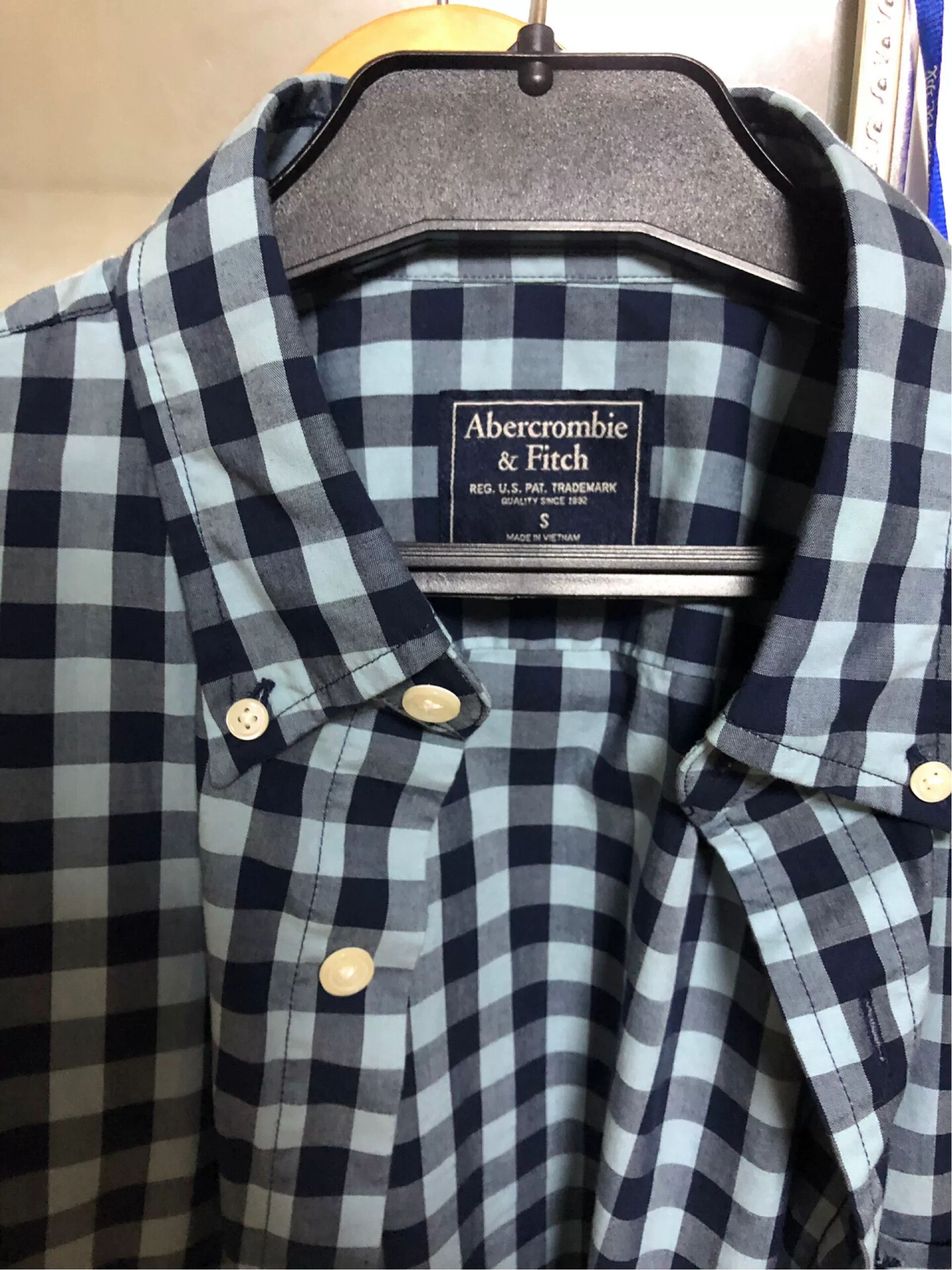 Abercrombie & Fitch Abercrombie&Fitch Cotton Check Shirt Size US M / EU 48-50 / 2 - 2 Thumbnail
