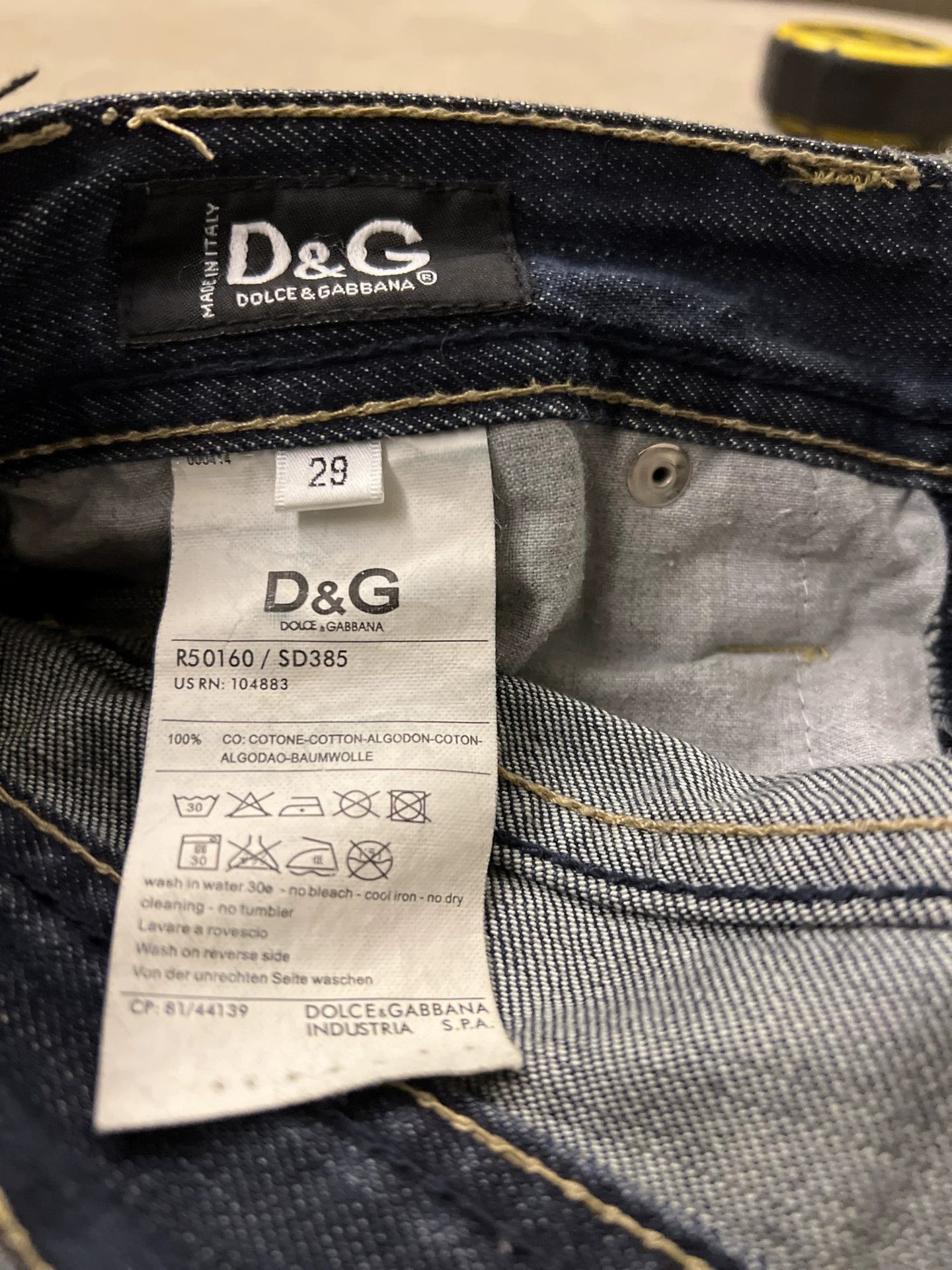Dolce & Gabbana D&G Low Waist Denim Jeans Size US 39 - 5 Thumbnail