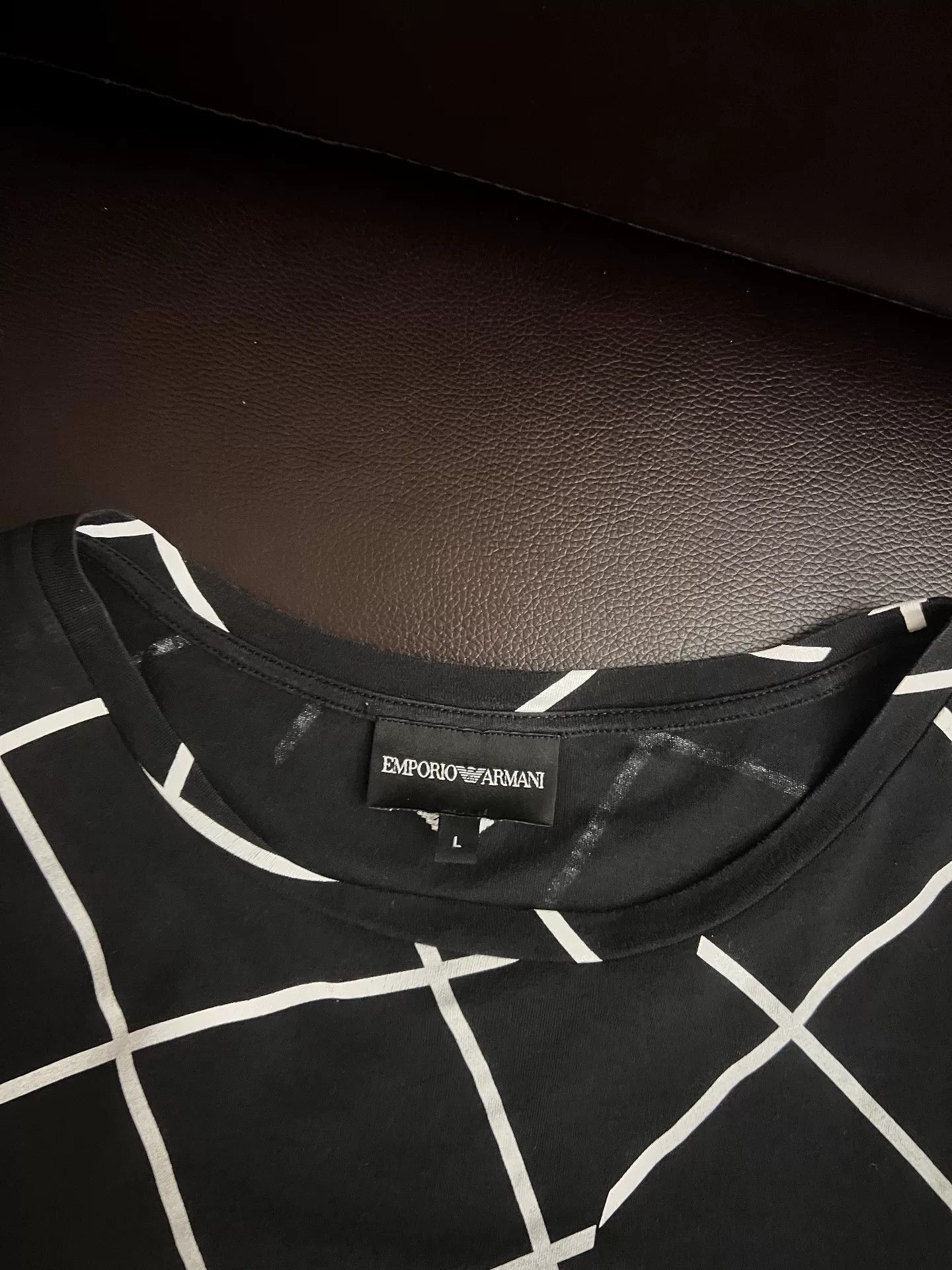Emporio Armani Emporio Armani Short Sleeve Printed Shirt Size US L / EU 52-54 / 3 - 3 Thumbnail