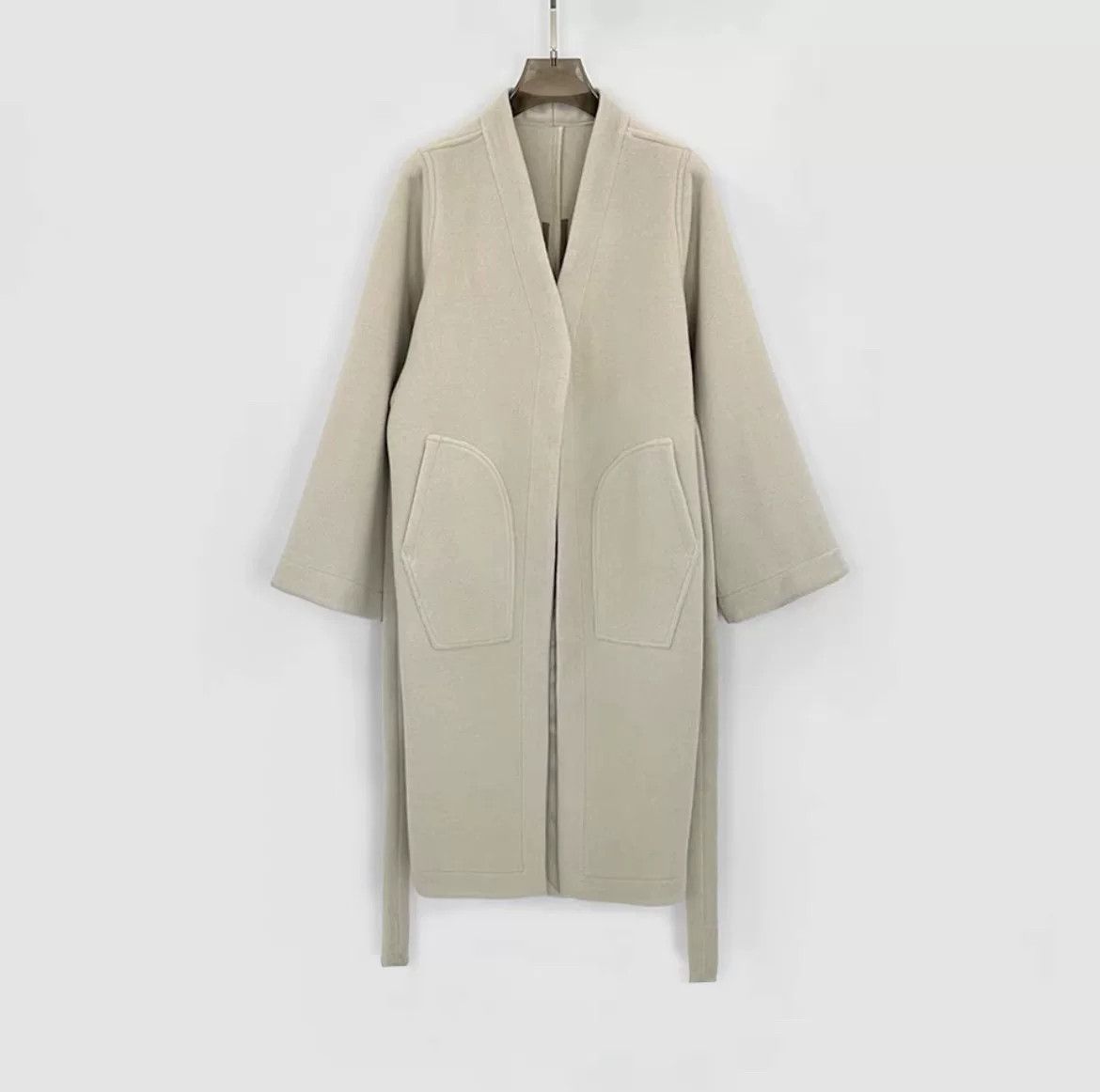 Rick Owens Rick Owens Dark Avant-Garde Wool Coat Size S / US 4 / IT 40 - 4 Thumbnail