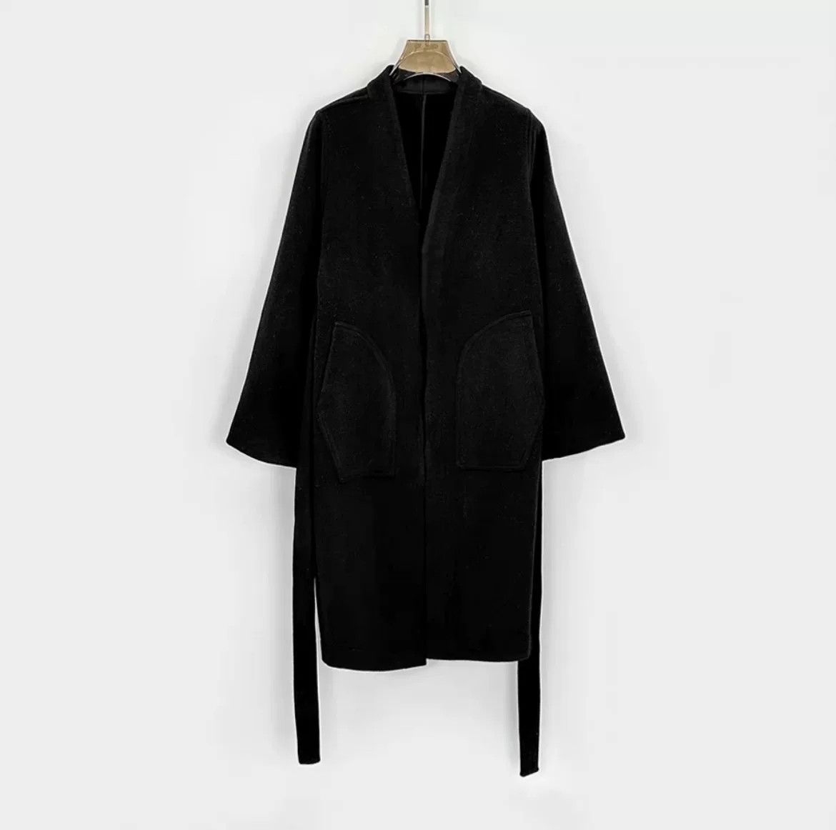Rick Owens Rick Owens Dark Avant-Garde Wool Coat Size S / US 4 / IT 40 - 7 Thumbnail