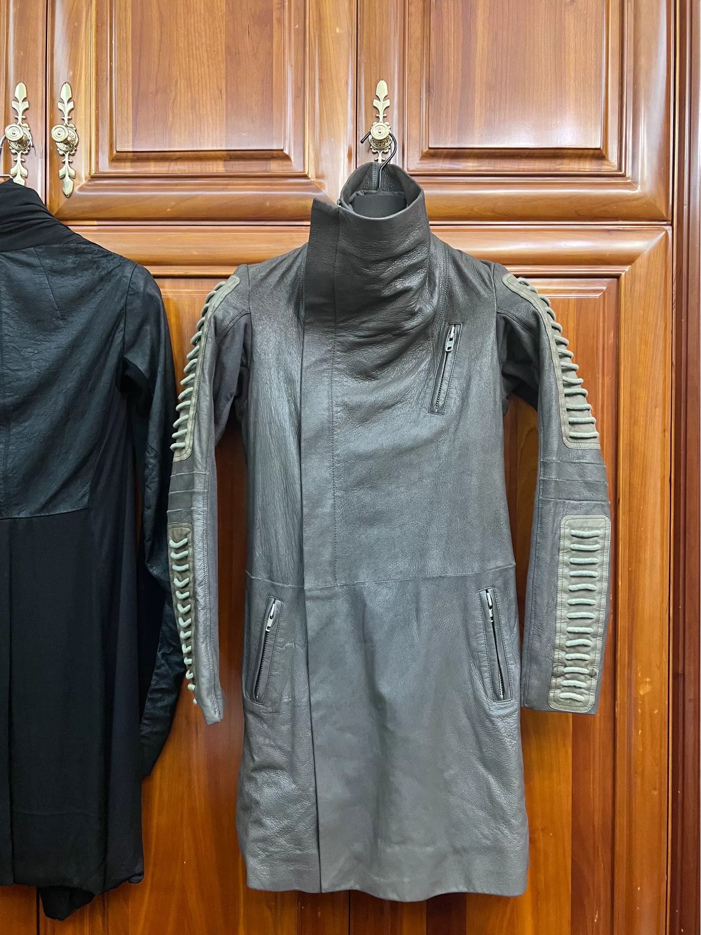 Rick Owens Rick Owens Balenciaga Gothic Leather Coat Size S / US 4 / IT 40 - 3 Thumbnail