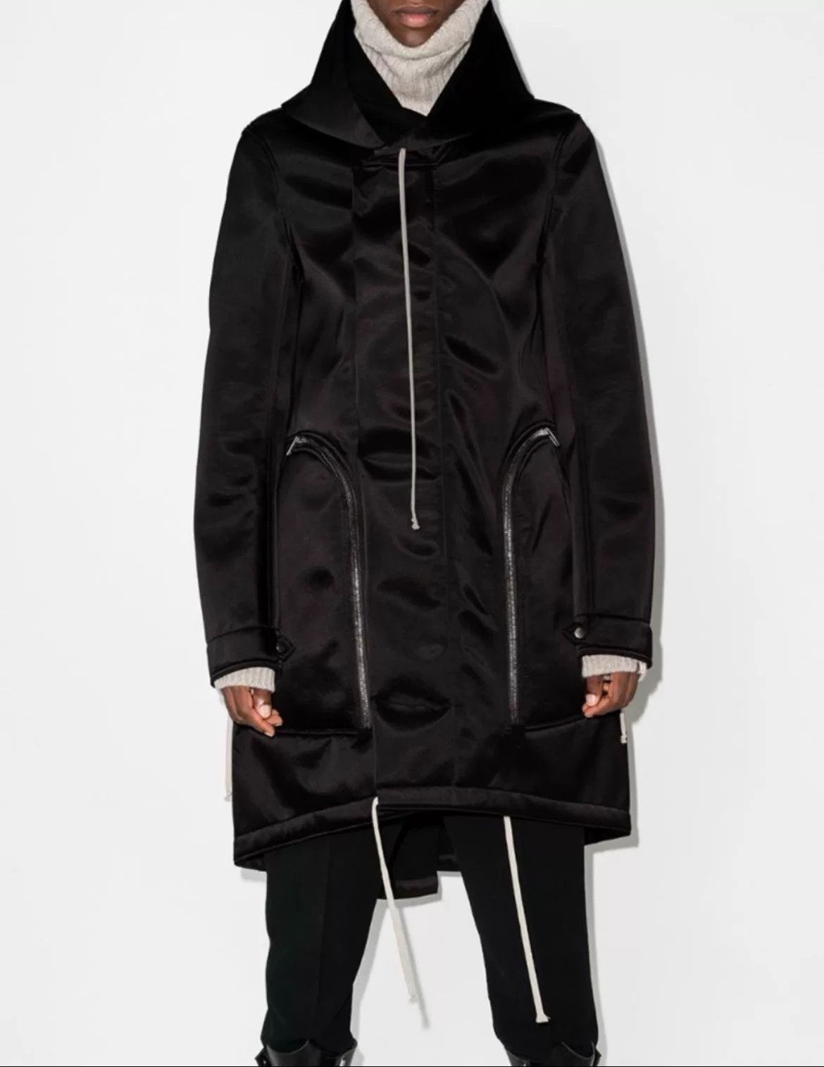Rick Owens Rick Owens Hooded Long Coat Size US S / EU 44-46 / 1 - 6 Thumbnail