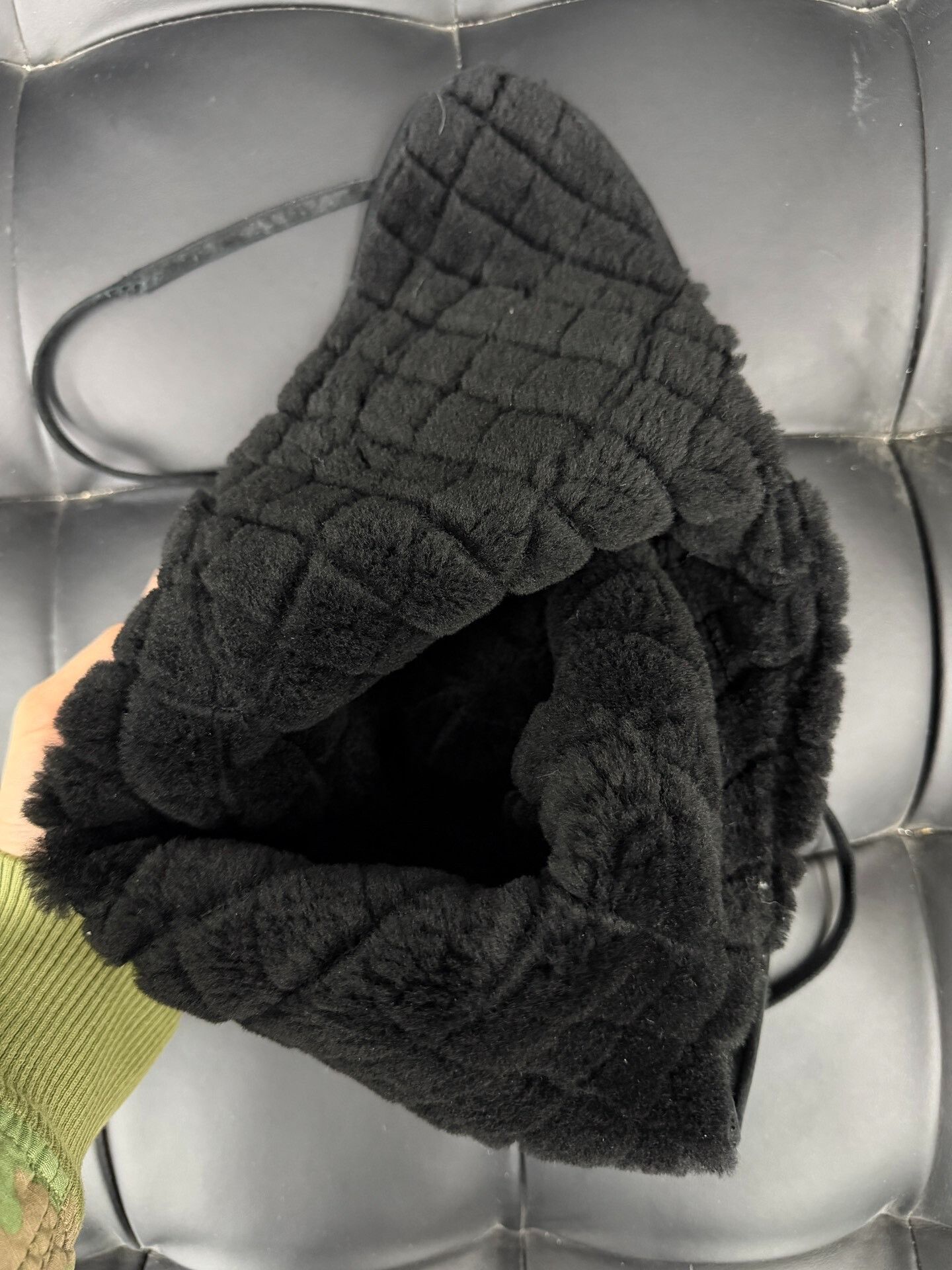 Chanel Chanel Black Fleece Hat with Logo Size ONE SIZE - 3 Thumbnail
