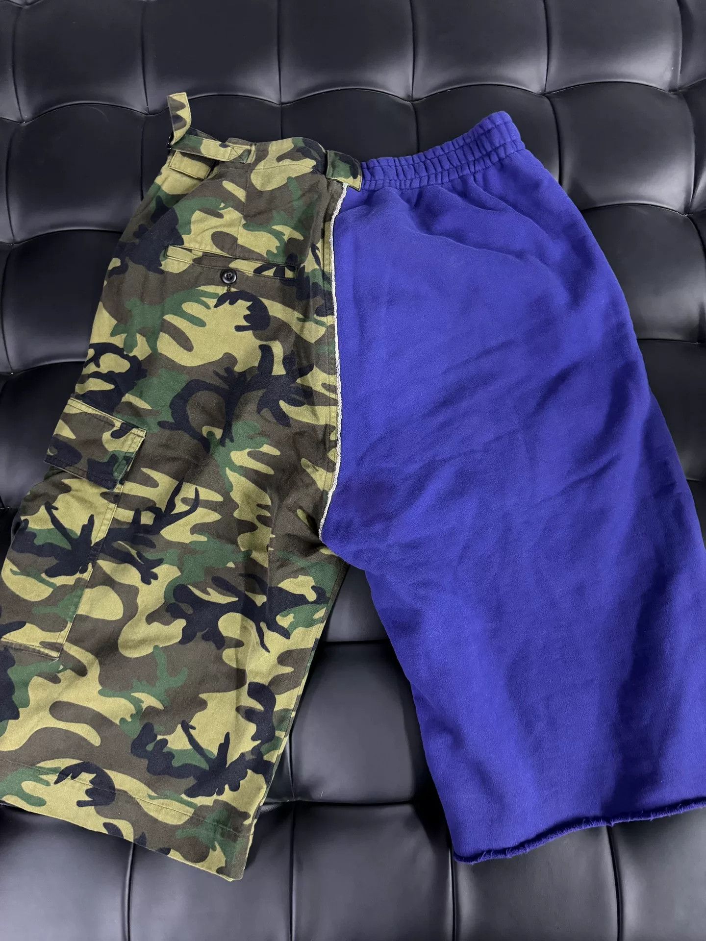 Balenciaga Balenciaga Camouflage Panel Blue Pants Size US 28 / EU 44 - 2 Thumbnail