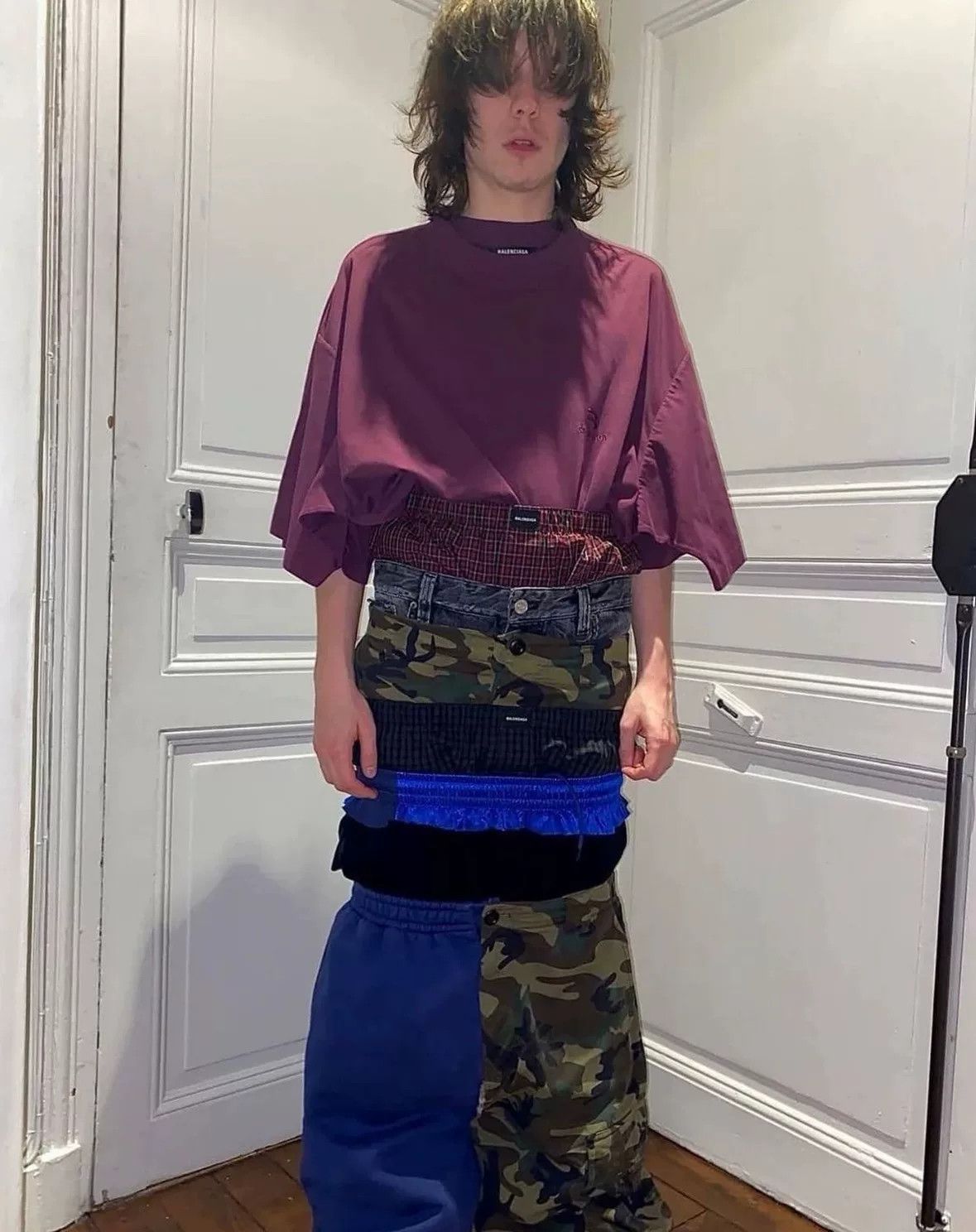 Balenciaga Balenciaga Camouflage Panel Blue Pants Size US 28 / EU 44 - 7 Thumbnail