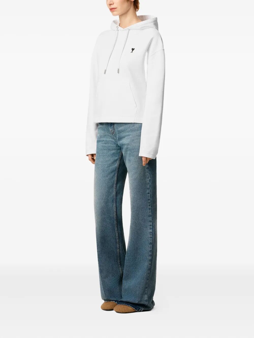 AMI CONTRASTED "AMI DE COEUR" HOODIE Size M / US 6-8 / IT 42-44 - 3 Thumbnail