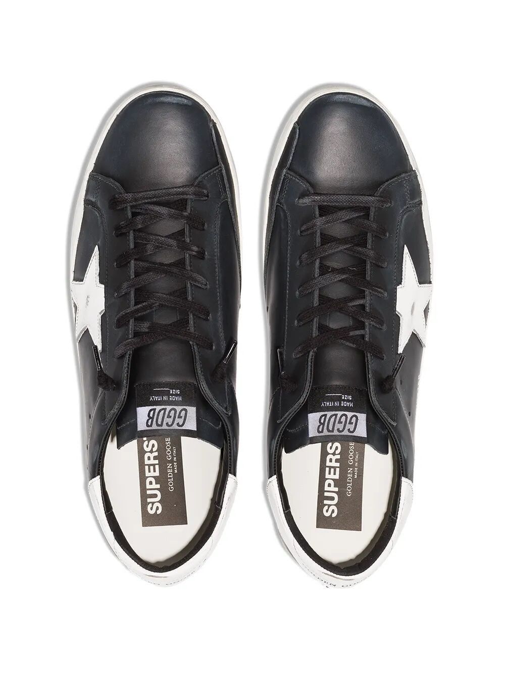 Golden Goose "SUPER STAR" LEATHER UPPER SHINY LEATHER STAR AND HEEL Size US 6 / EU 39 - 4 Thumbnail