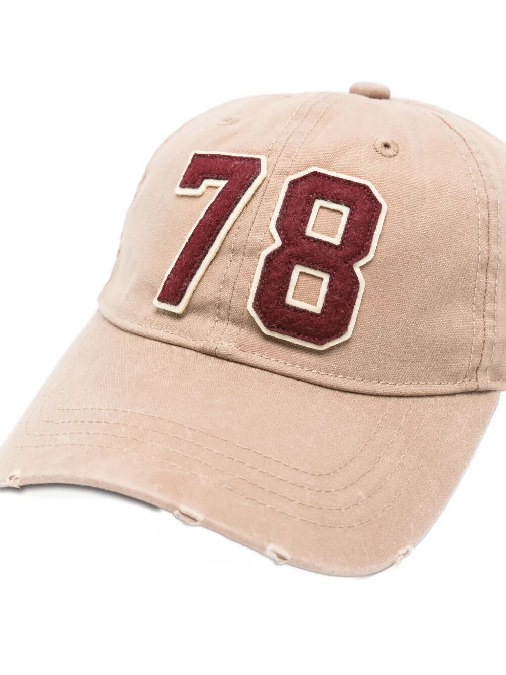 Golden Goose "JOURNEY" BASEBALL CAP WASHED CANVAS 78 PATCH Size ONE SIZE - 2 Thumbnail